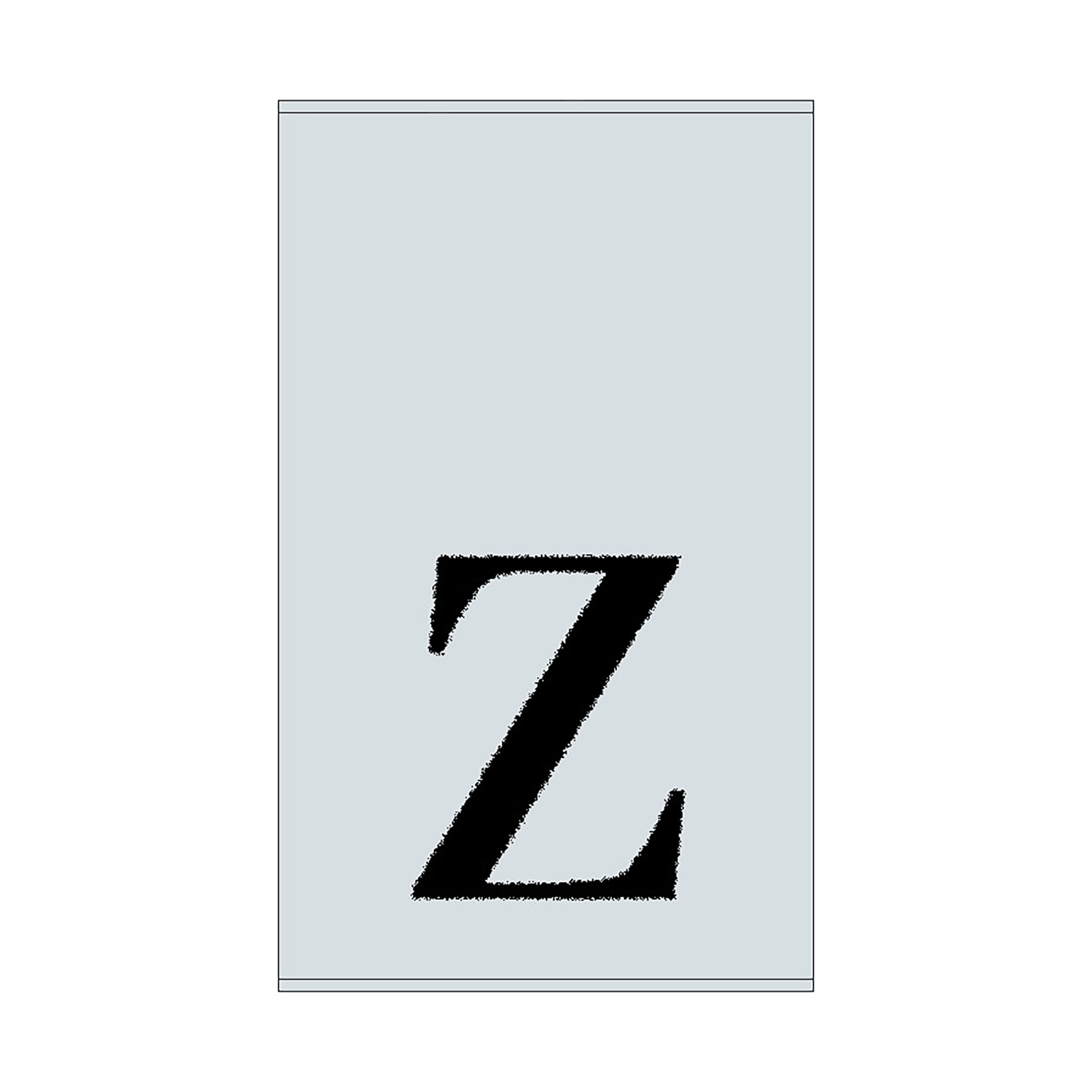 2er Set - Kleines Handtuch mit Buchstabe "Z", 2 Farben  