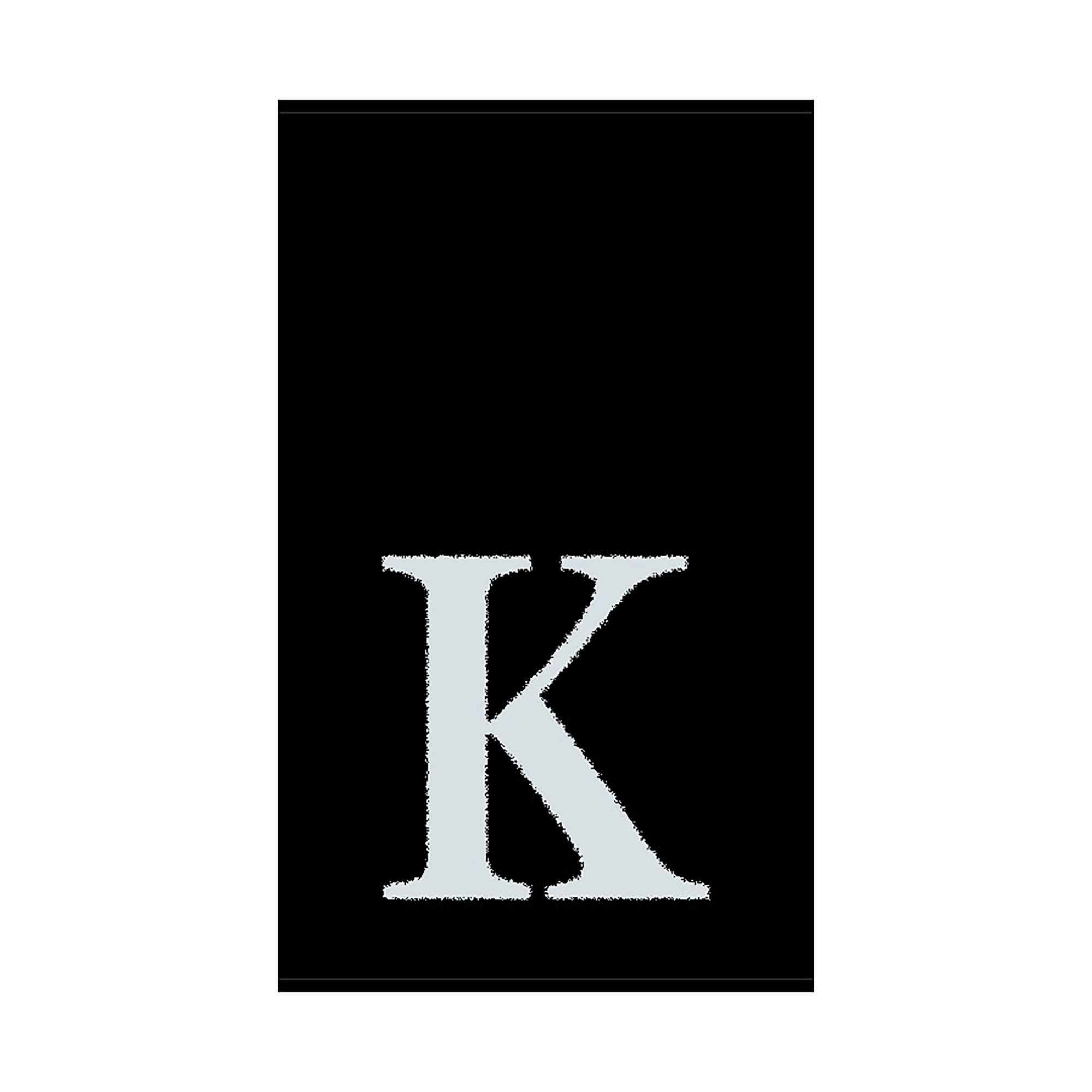 2er Set - Kleines Handtuch mit Buchstabe "K", 2 Farben  