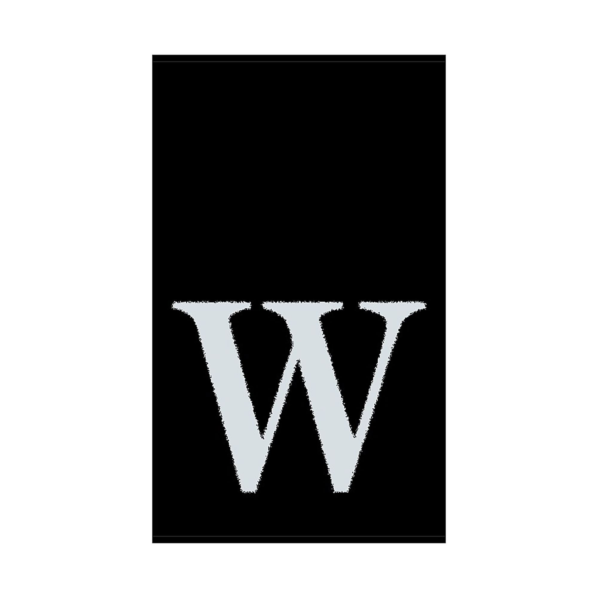 2er Set - Kleines Handtuch mit Buchstabe "W", 2 Farben  