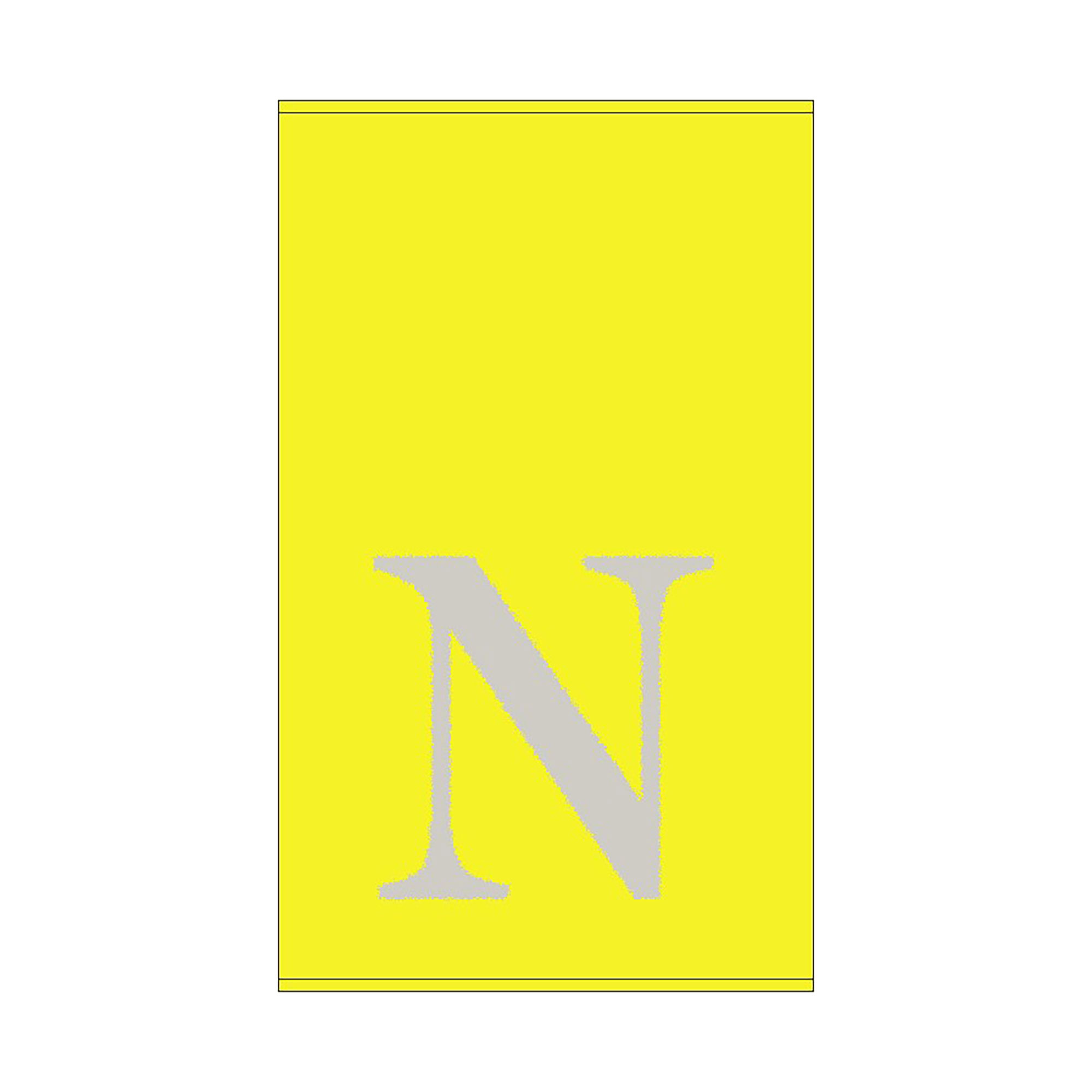 2er Set - Kleines Handtuch mit Buchstabe "N", 2 Farben  