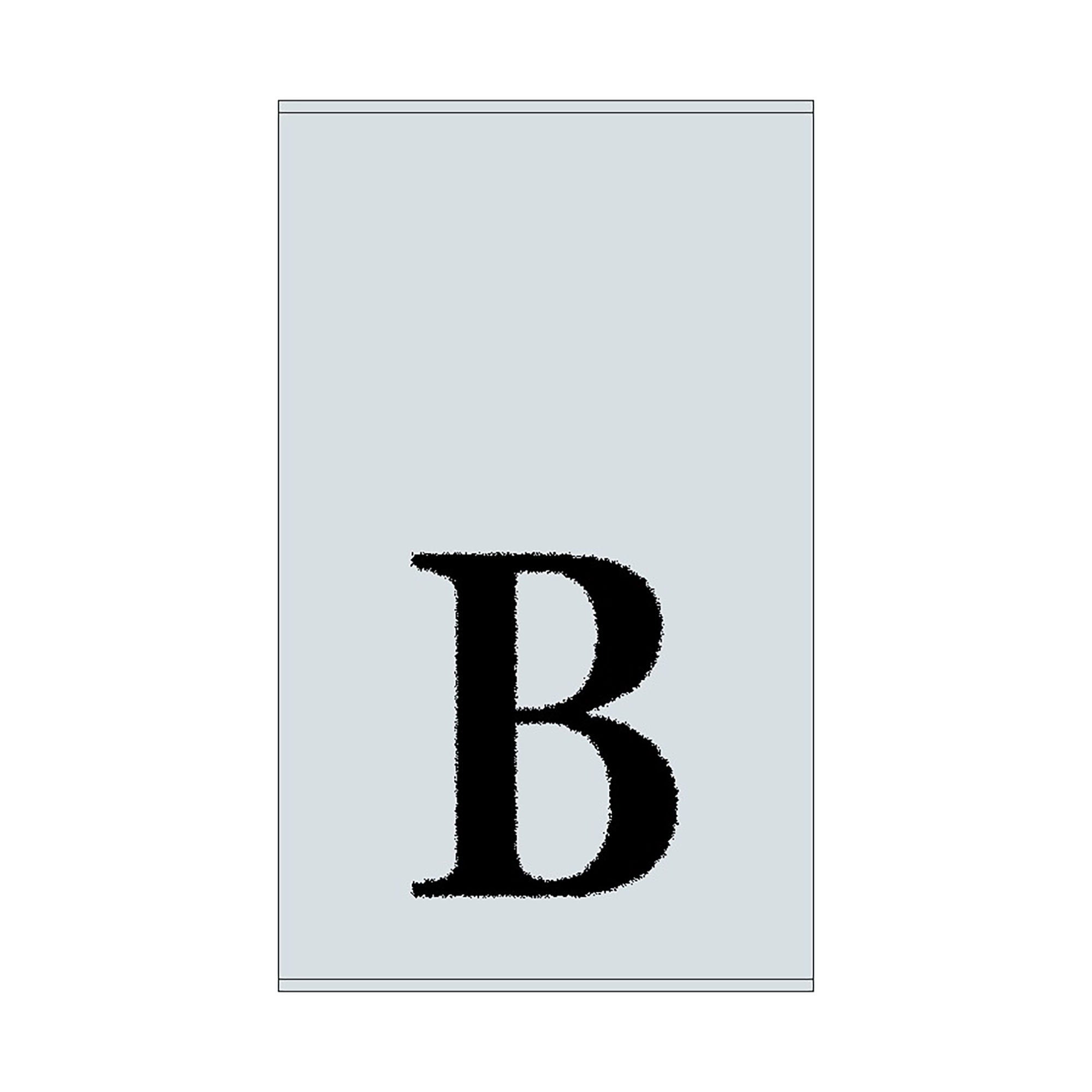 2er Set - Kleines Handtuch mit Buchstabe "B", 2 Farben 