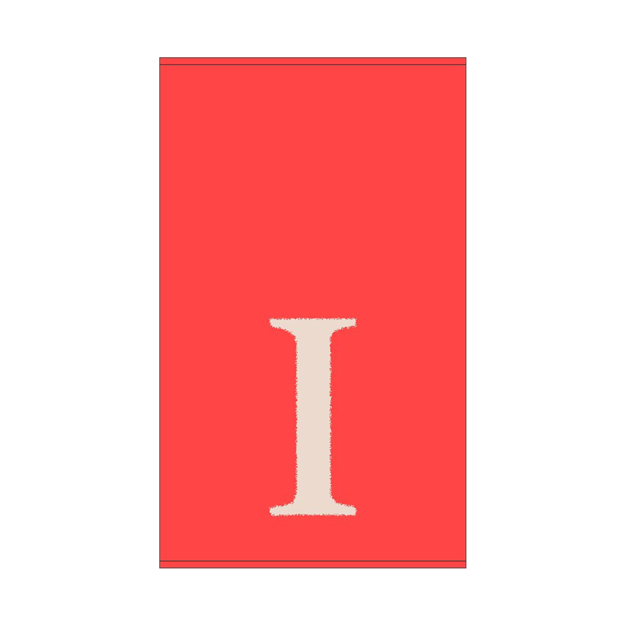 2er Set - Kleines Handtuch mit Buchstabe "I", 2 Farben 