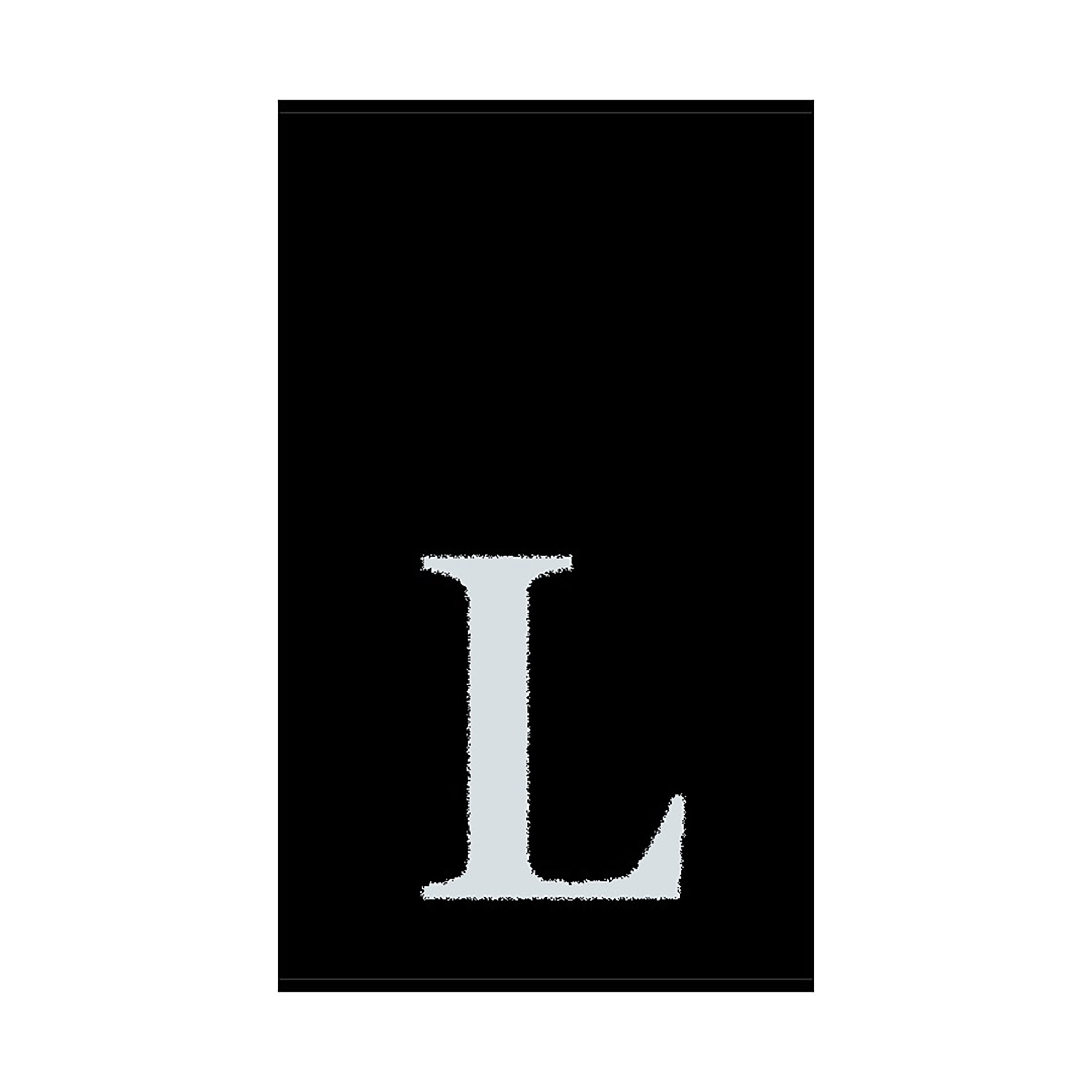 2er Set - Kleines Handtuch mit Buchstabe "L", 2 Farben   