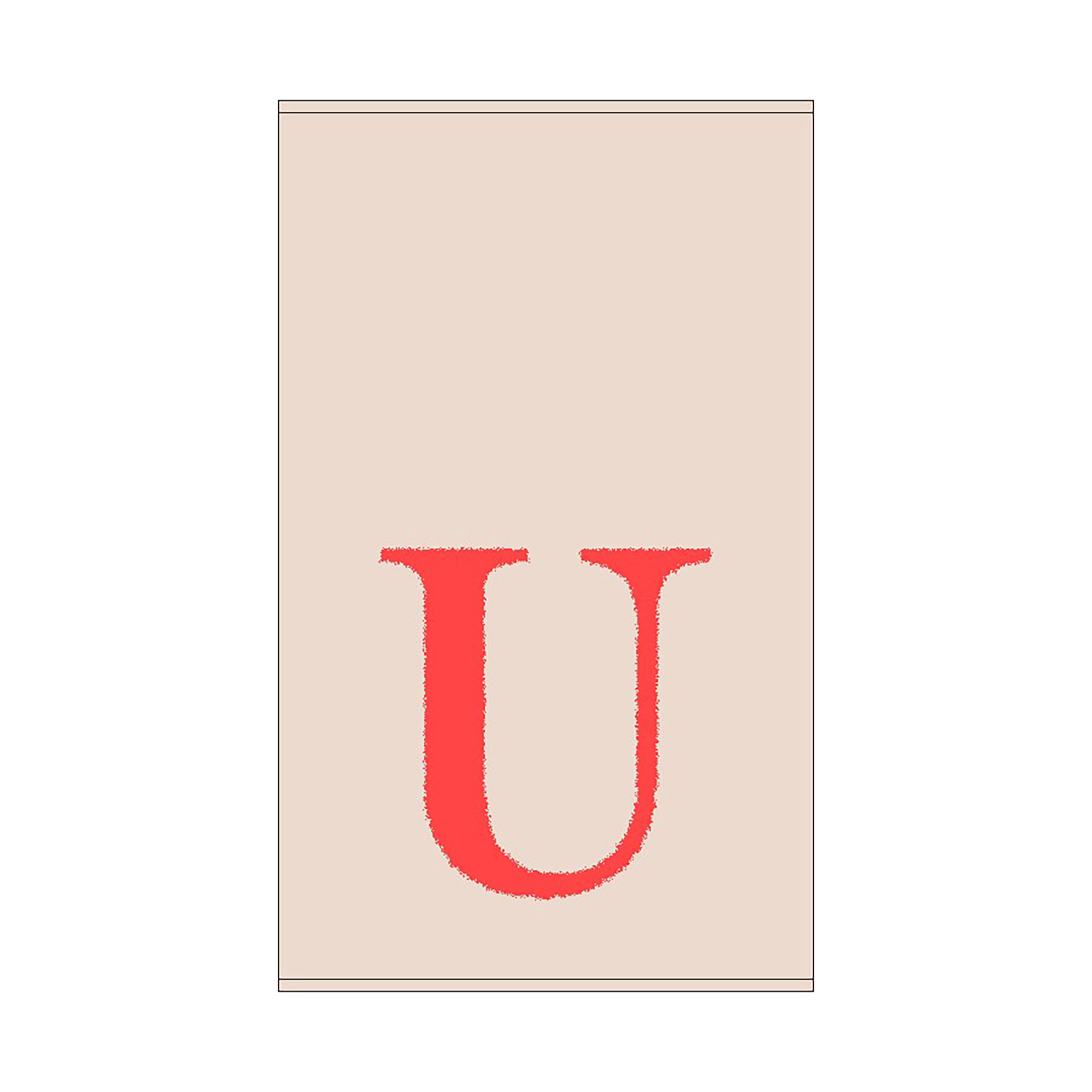 2er Set - Kleines Handtuch mit Buchstabe "U", 2 Farben 2er Set - Kleines Handtuch mit Buchstabe "U", 2 Farben