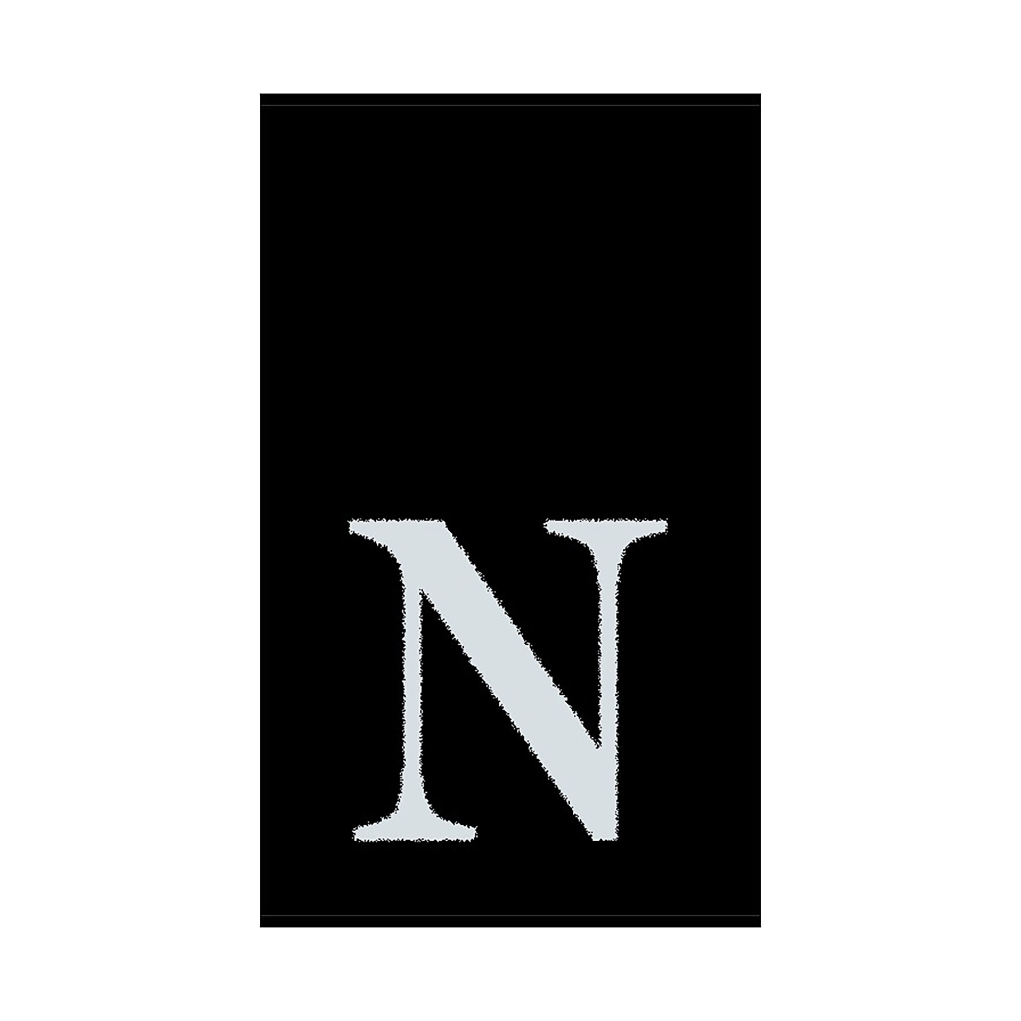 2er Set - Kleines Handtuch mit Buchstabe "N", 2 Farben  