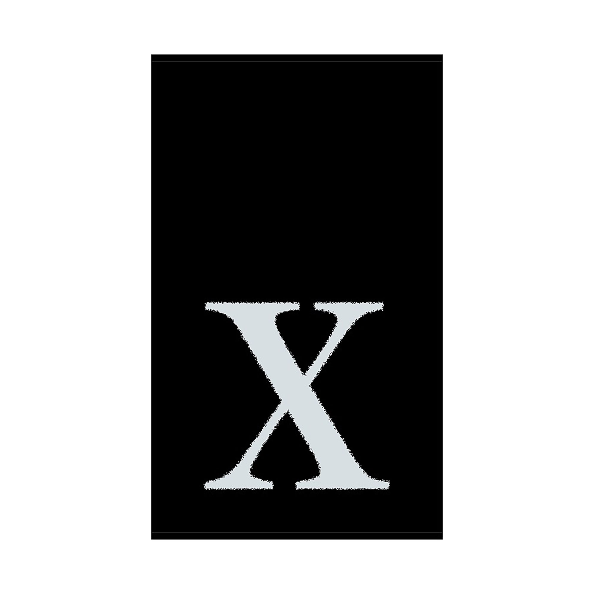 2er Set - Kleines Handtuch mit Buchstabe "X", 2 Farben   
