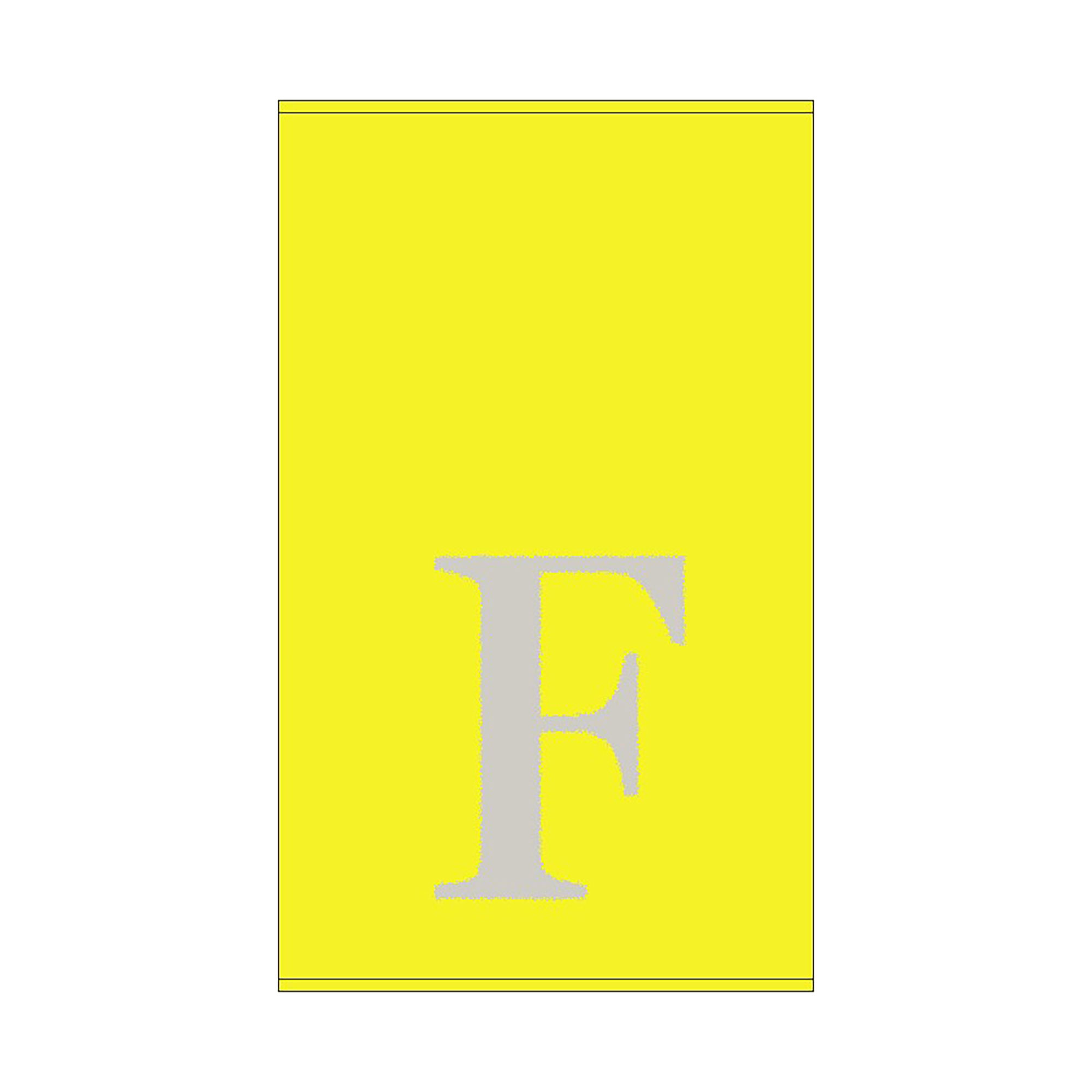 2er Set - Kleines Handtuch mit Buchstabe "F", 2 Farben 