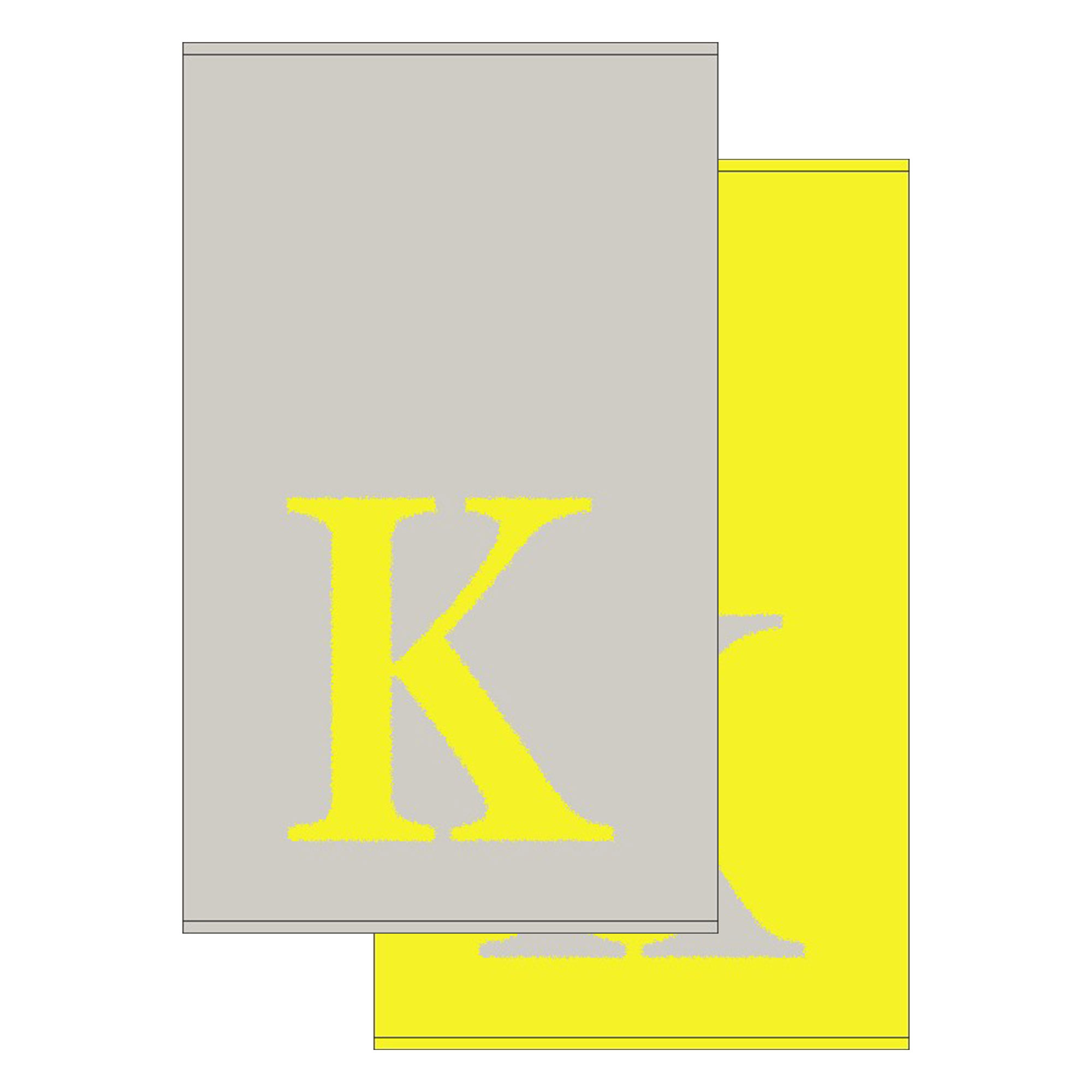 2er Set - Kleines Handtuch mit Buchstabe "K", 2 Farben 2er Set - Kleines Handtuch mit Buchstabe "K", 2 Farben