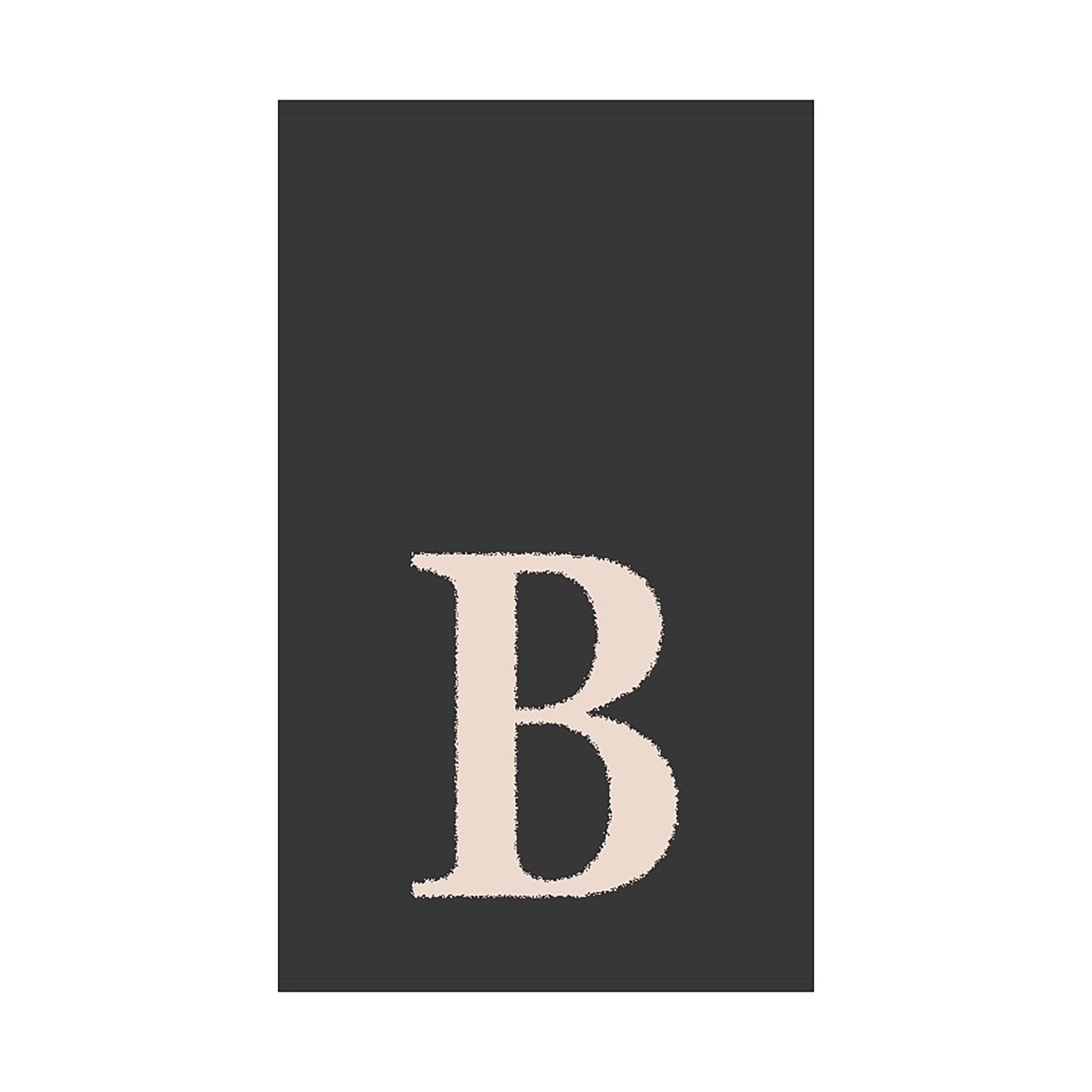 2er Set - Kleines Handtuch mit Buchstabe "B", 2 Farben 