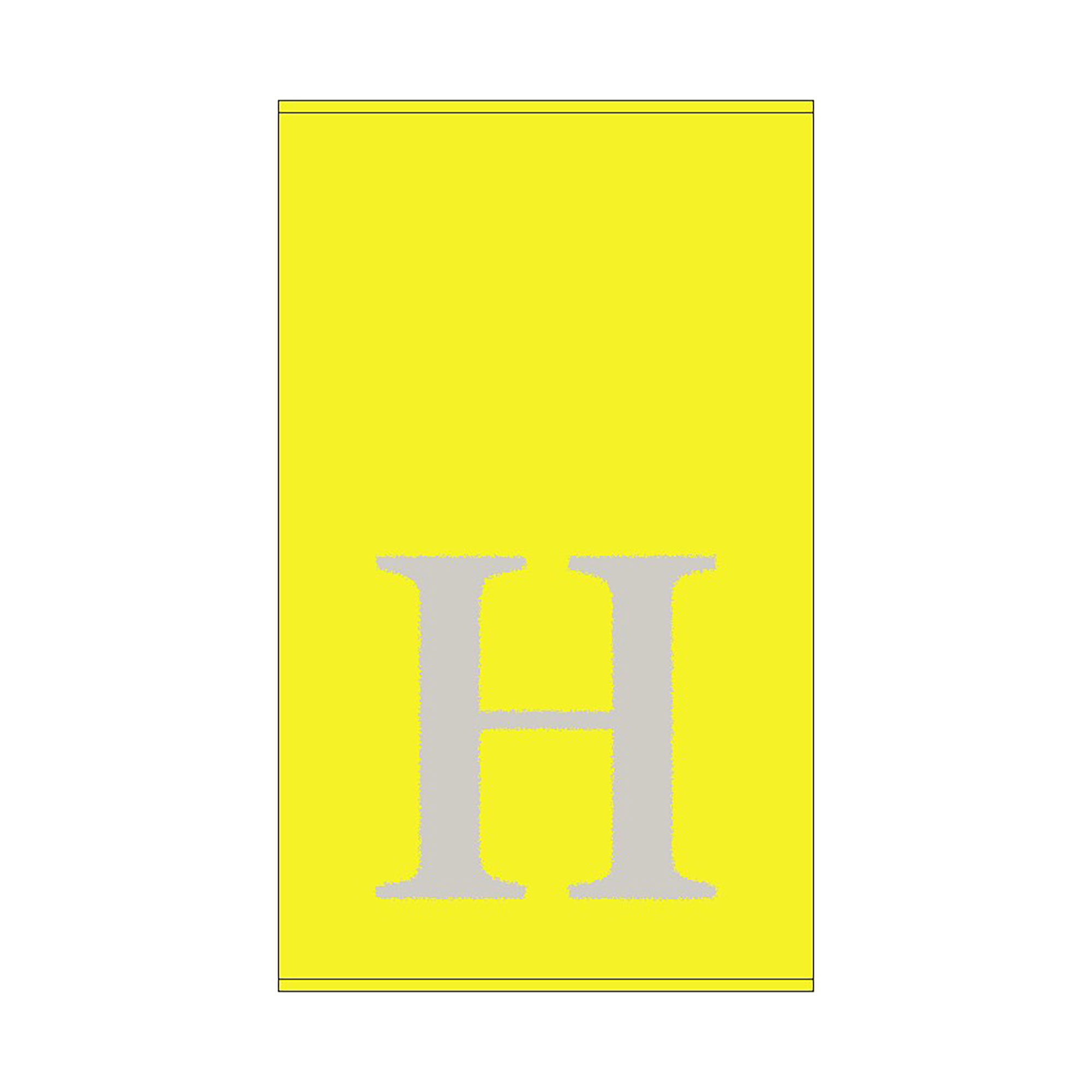 2er Set - Kleines Handtuch mit Buchstabe "H", 2 Farben 