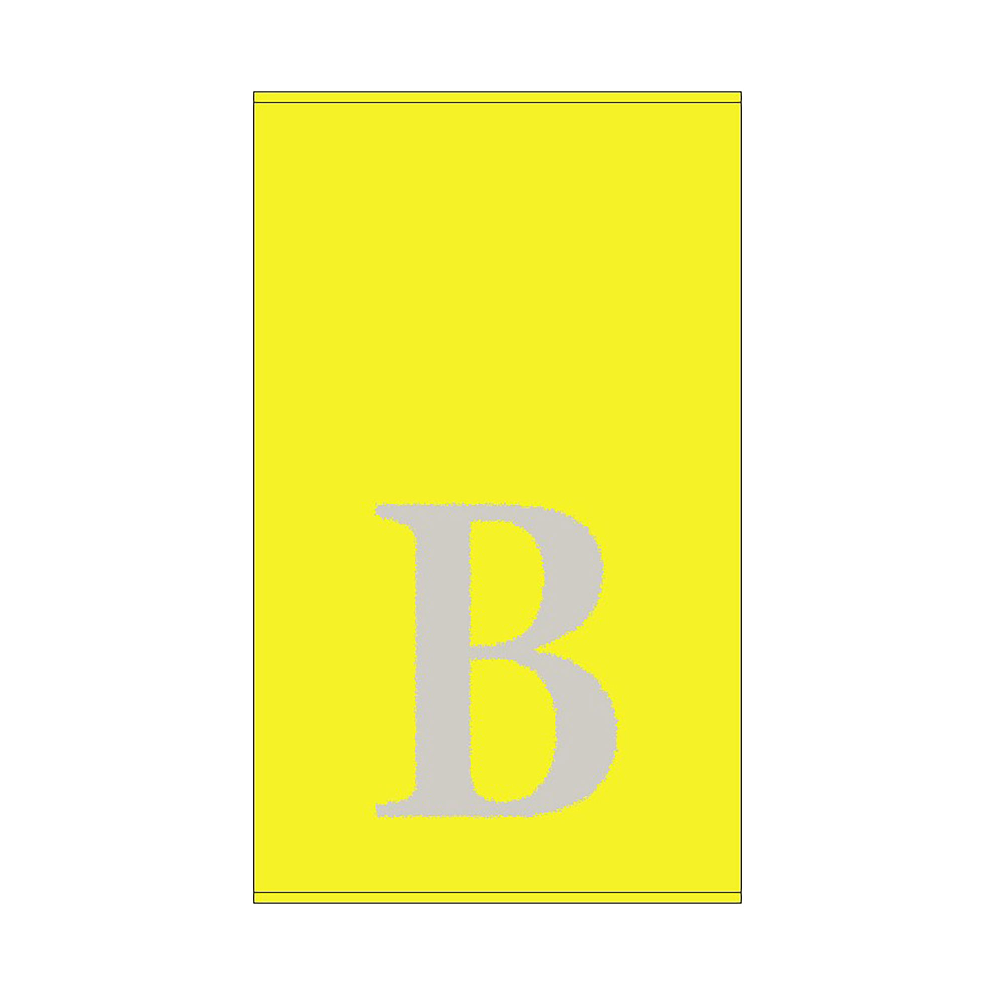 2er Set - Kleines Handtuch mit Buchstabe "B", 2 Farben 
