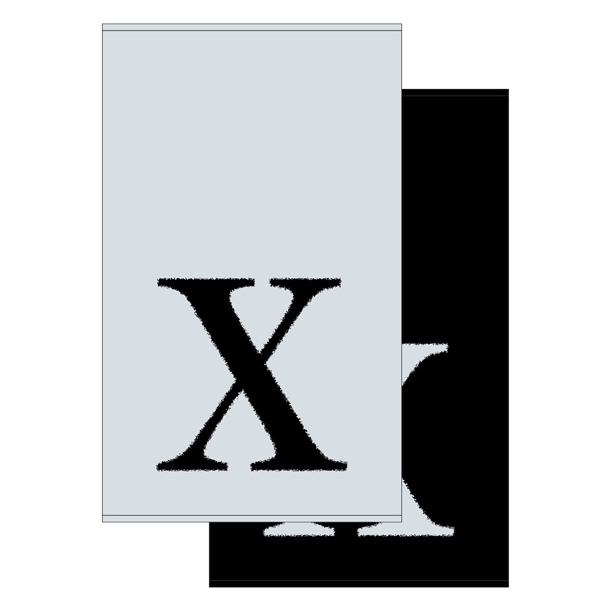 2er Set - Kleines Handtuch mit Buchstabe "X", 2 Farben 2er Set - Kleines Handtuch mit Buchstabe "X", 2 Farben