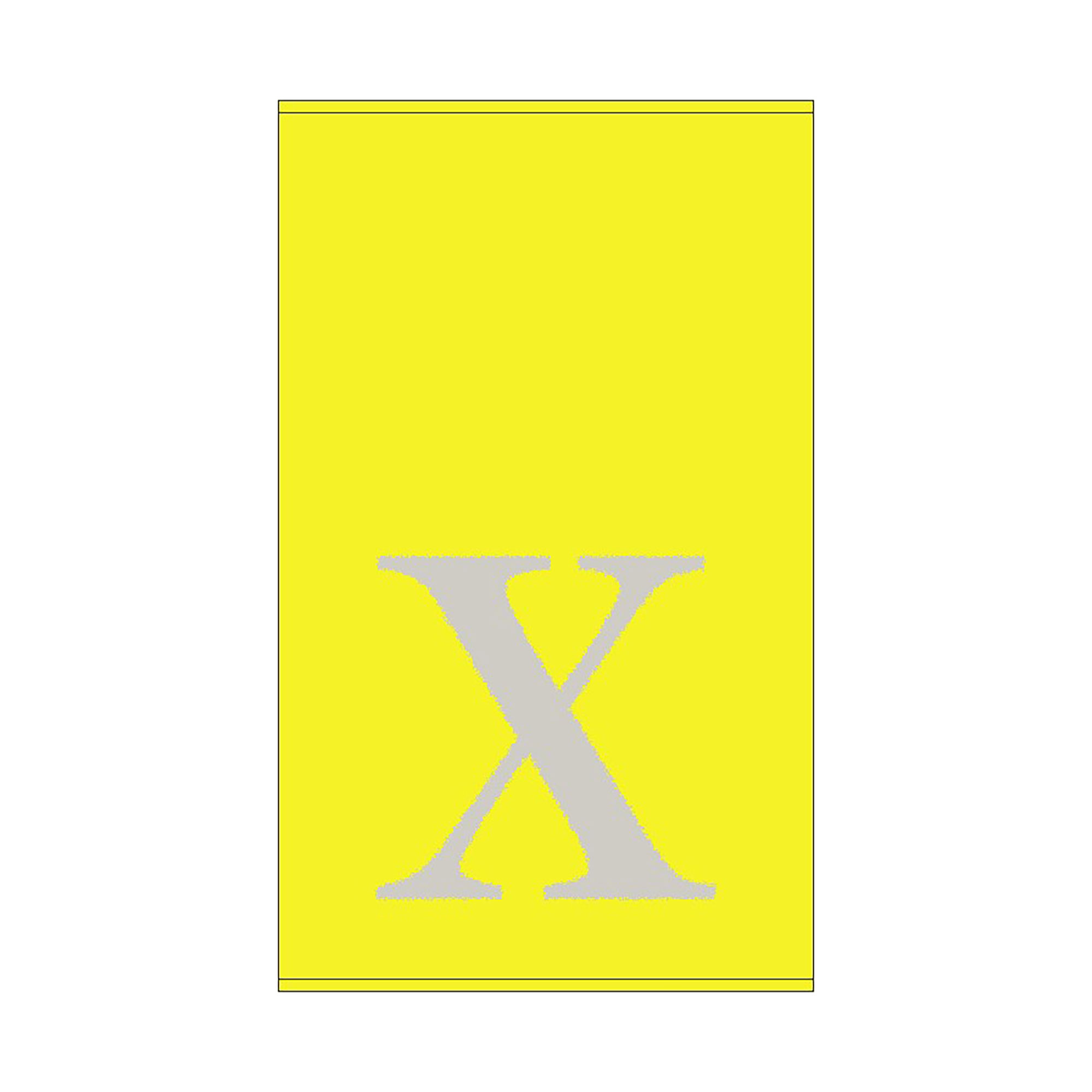 2er Set - Kleines Handtuch mit Buchstabe "X", 2 Farben   