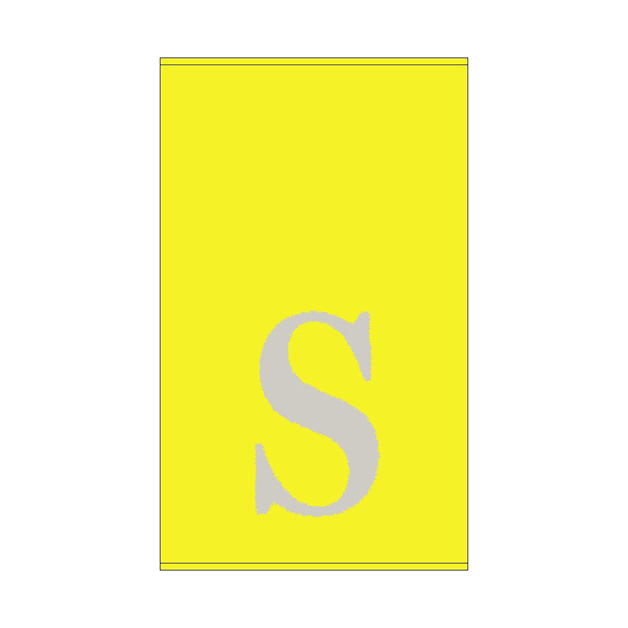 2er Set - Kleines Handtuch mit Buchstabe "S", 2 Farben 