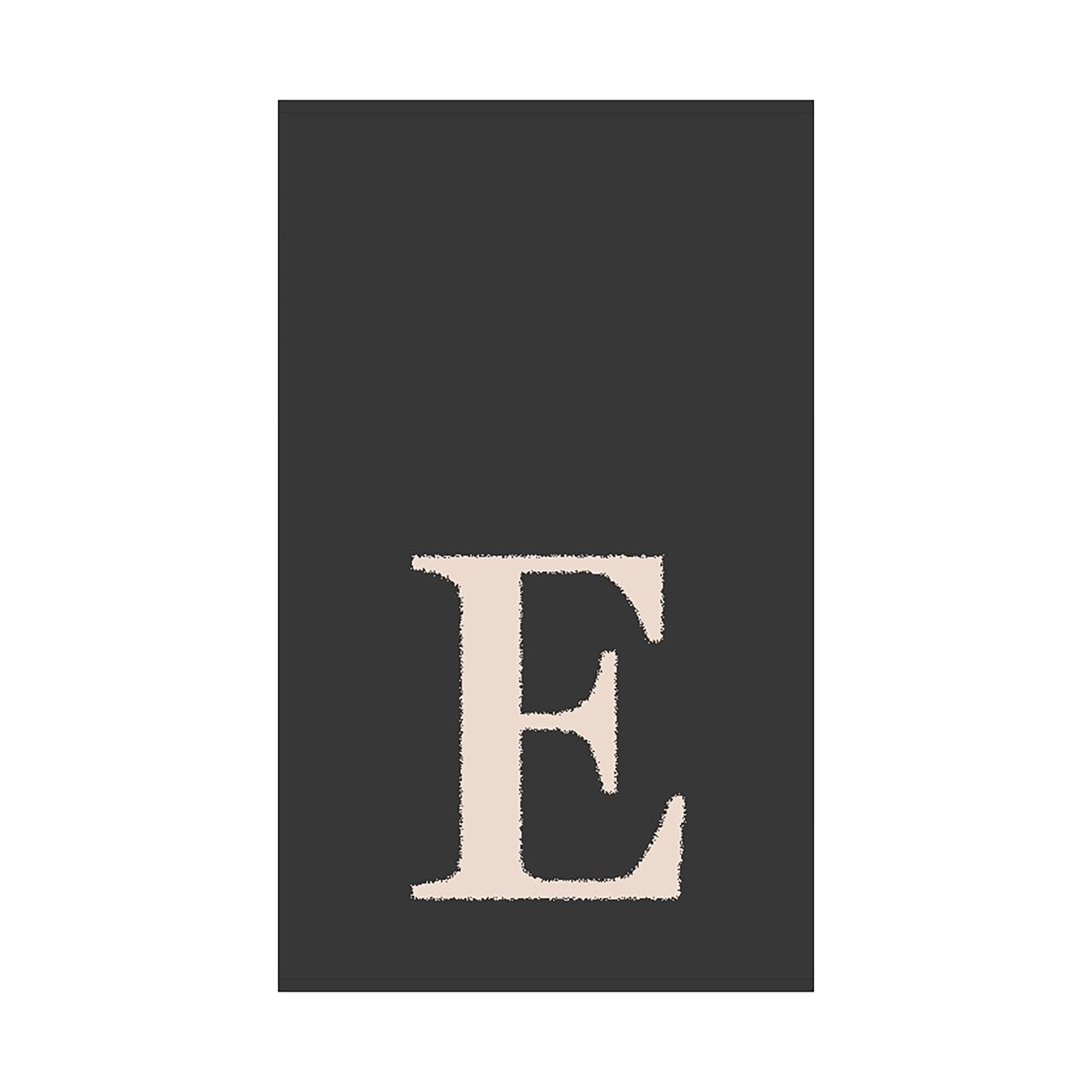 2er Set - Kleines Handtuch mit Buchstabe "E", 2 Farben 