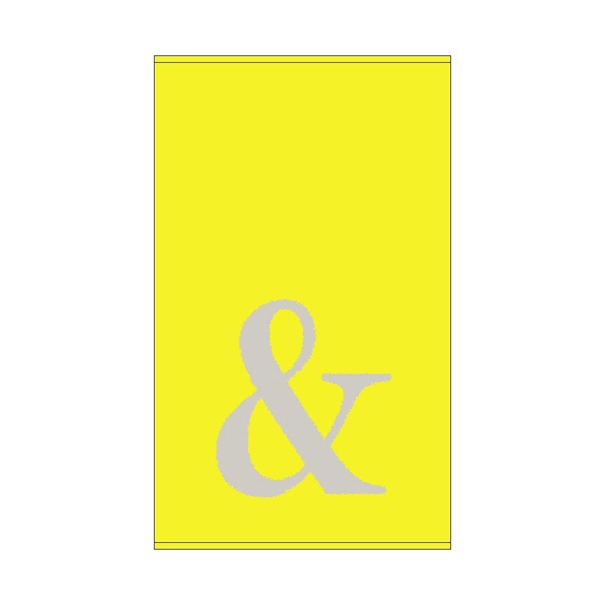2er Set - Kleines Handtuch mit Buchstabe "&", 2 Farben   