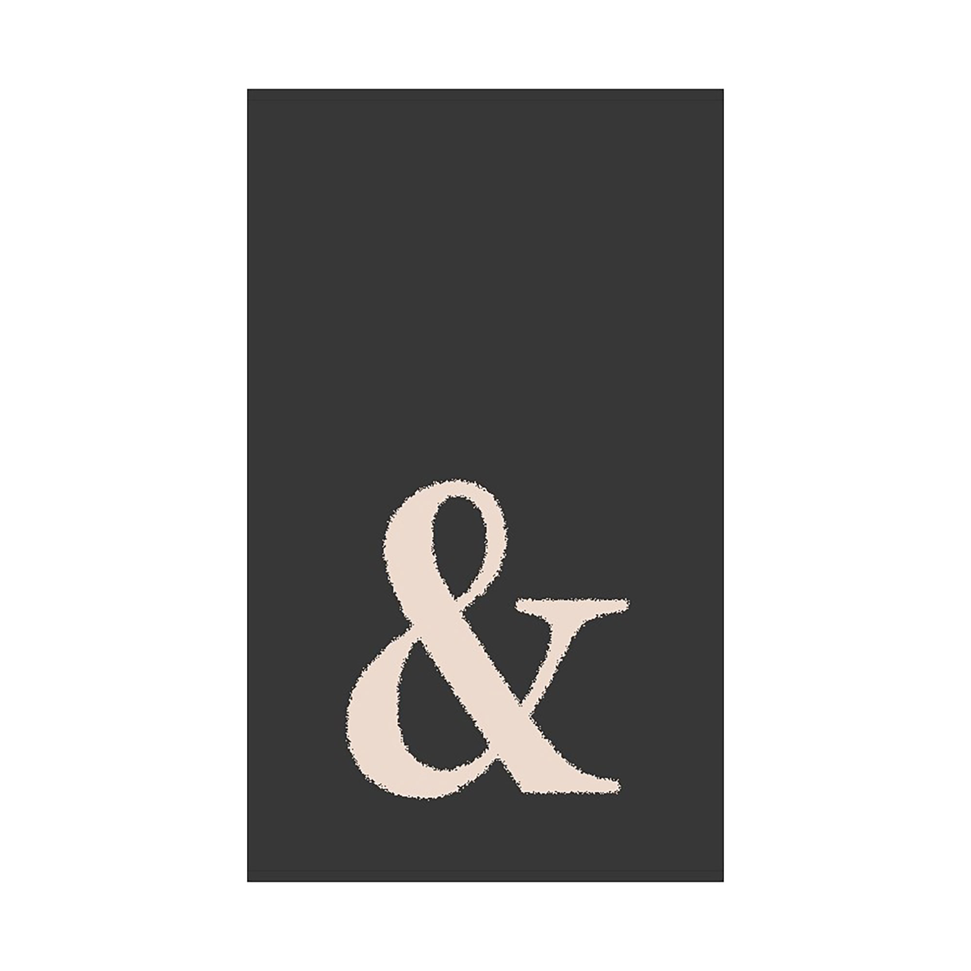 2er Set - Kleines Handtuch mit Buchstabe "&", 2 Farben   