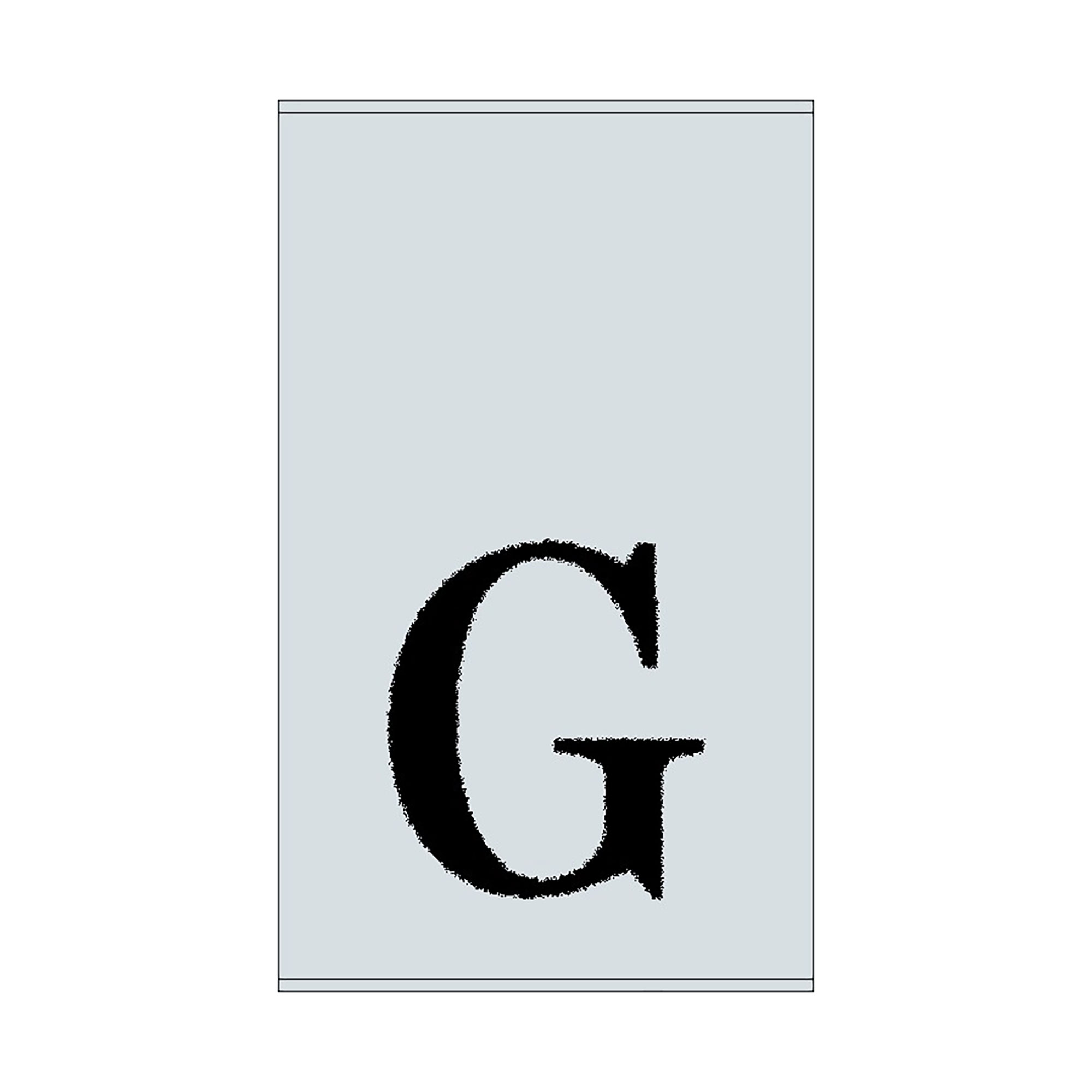 2er Set - Kleines Handtuch mit Buchstabe "G", 2 Farben 