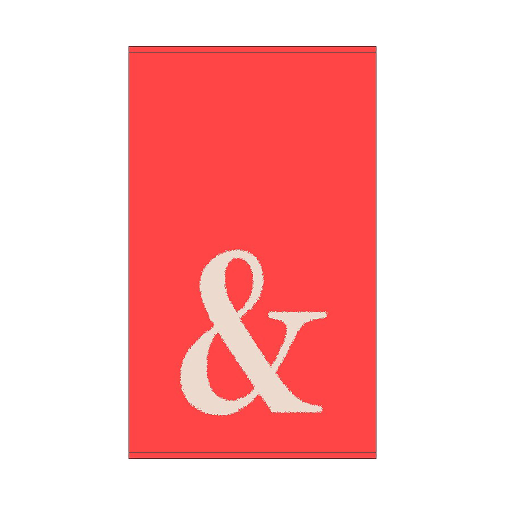 2er Set - Kleines Handtuch mit Buchstabe "&", 2 Farben   