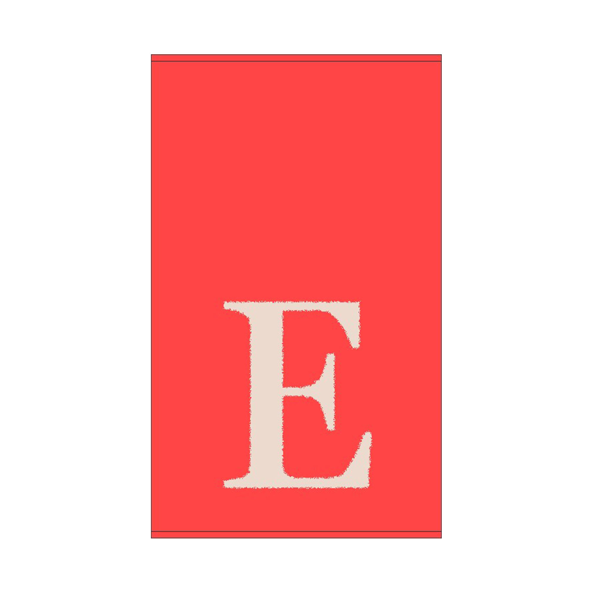 2er Set - Kleines Handtuch mit Buchstabe "E", 2 Farben 