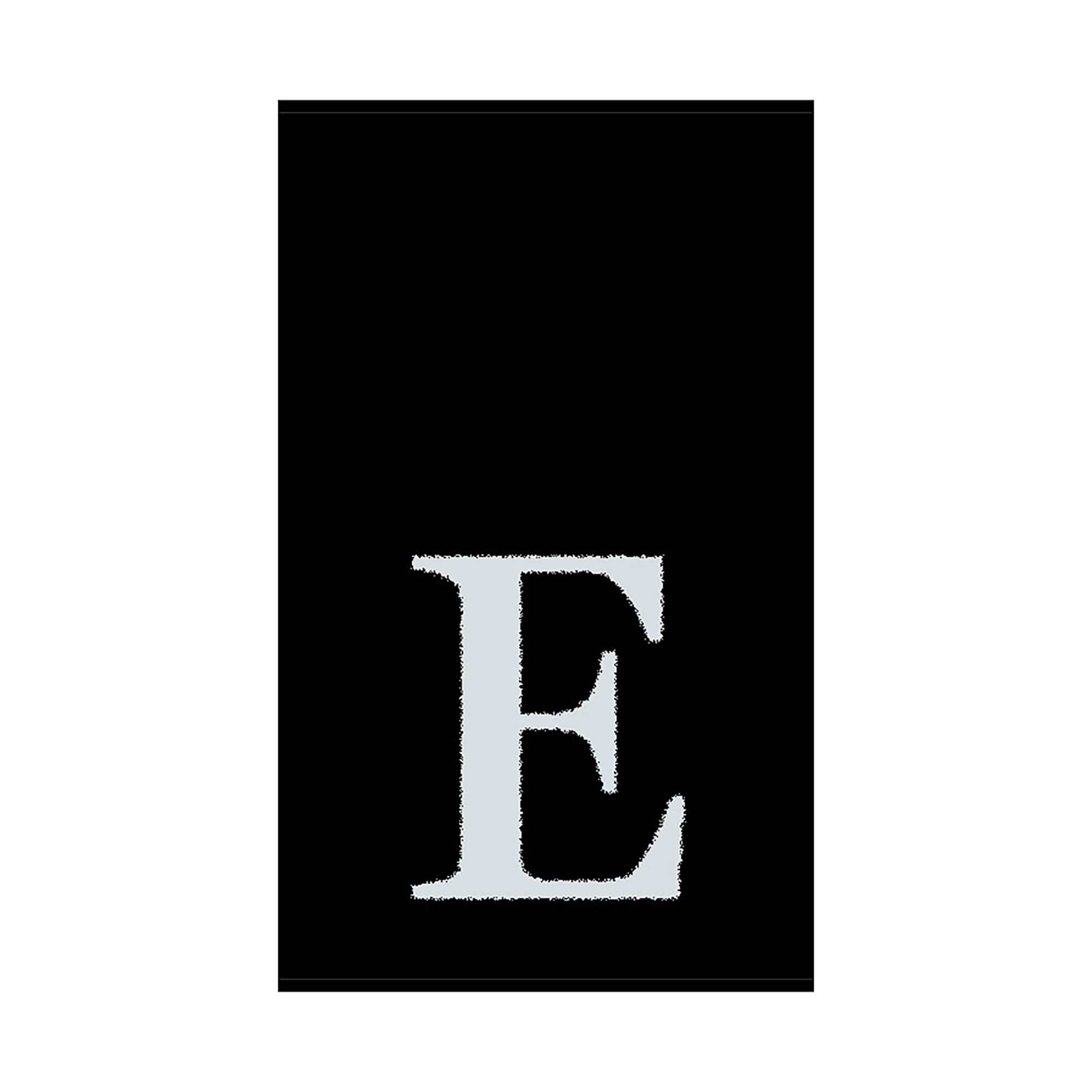 2er Set - Kleines Handtuch mit Buchstabe "E", 2 Farben 
