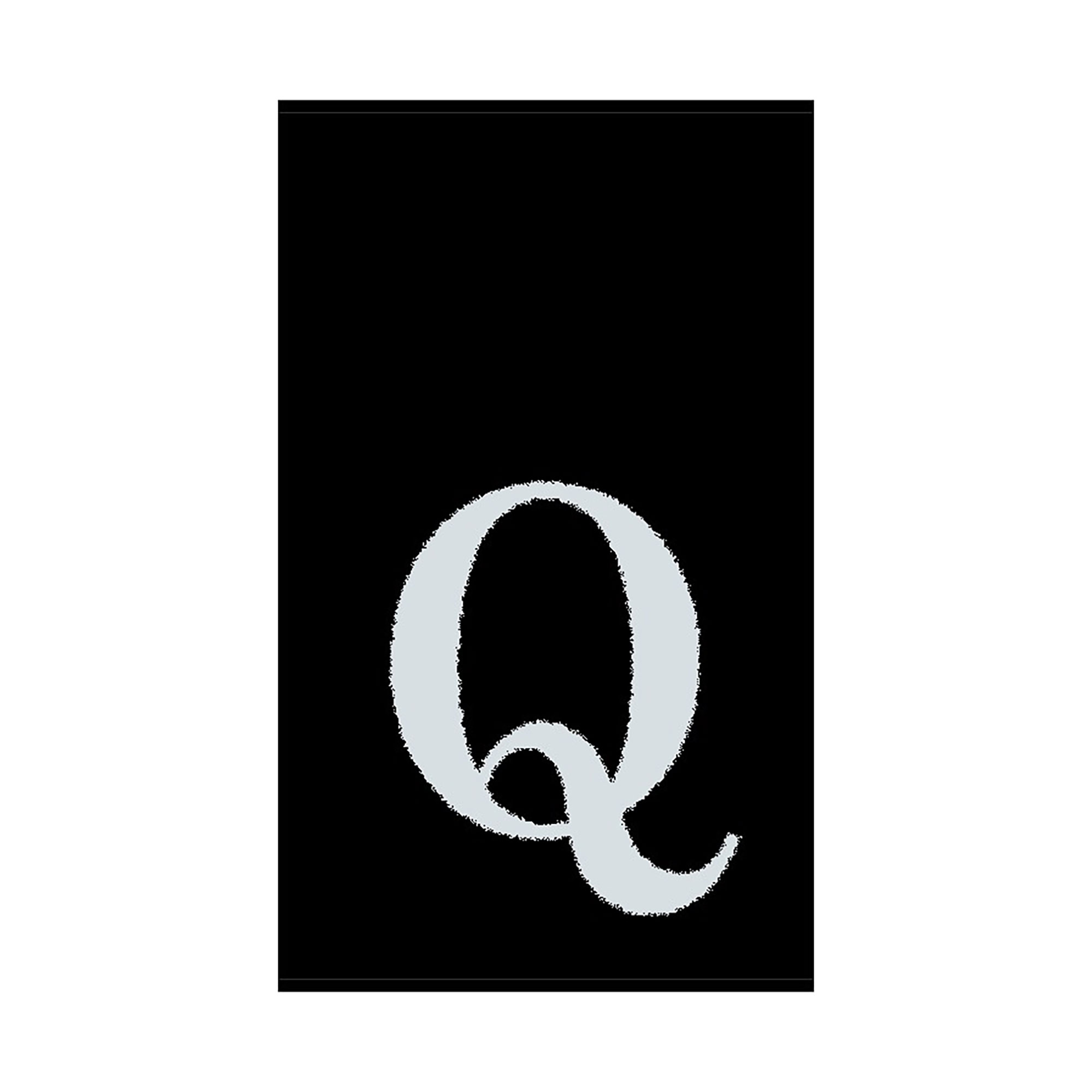 2er Set - Kleines Handtuch mit Buchstabe "Q", 2 Farben  