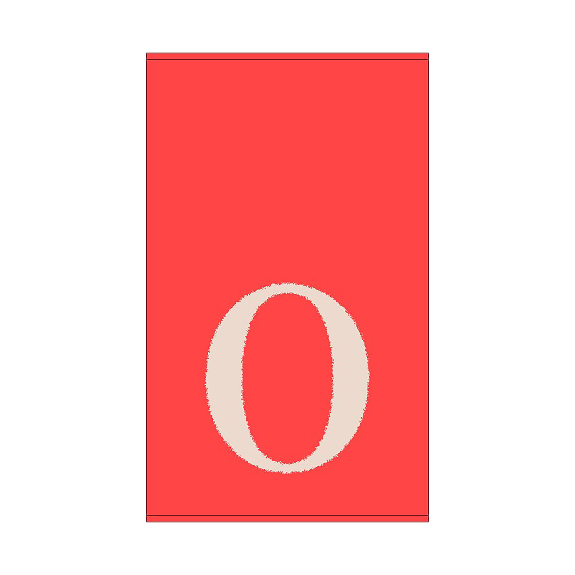 2er Set - Kleines Handtuch mit Buchstabe "O", 2 Farben  