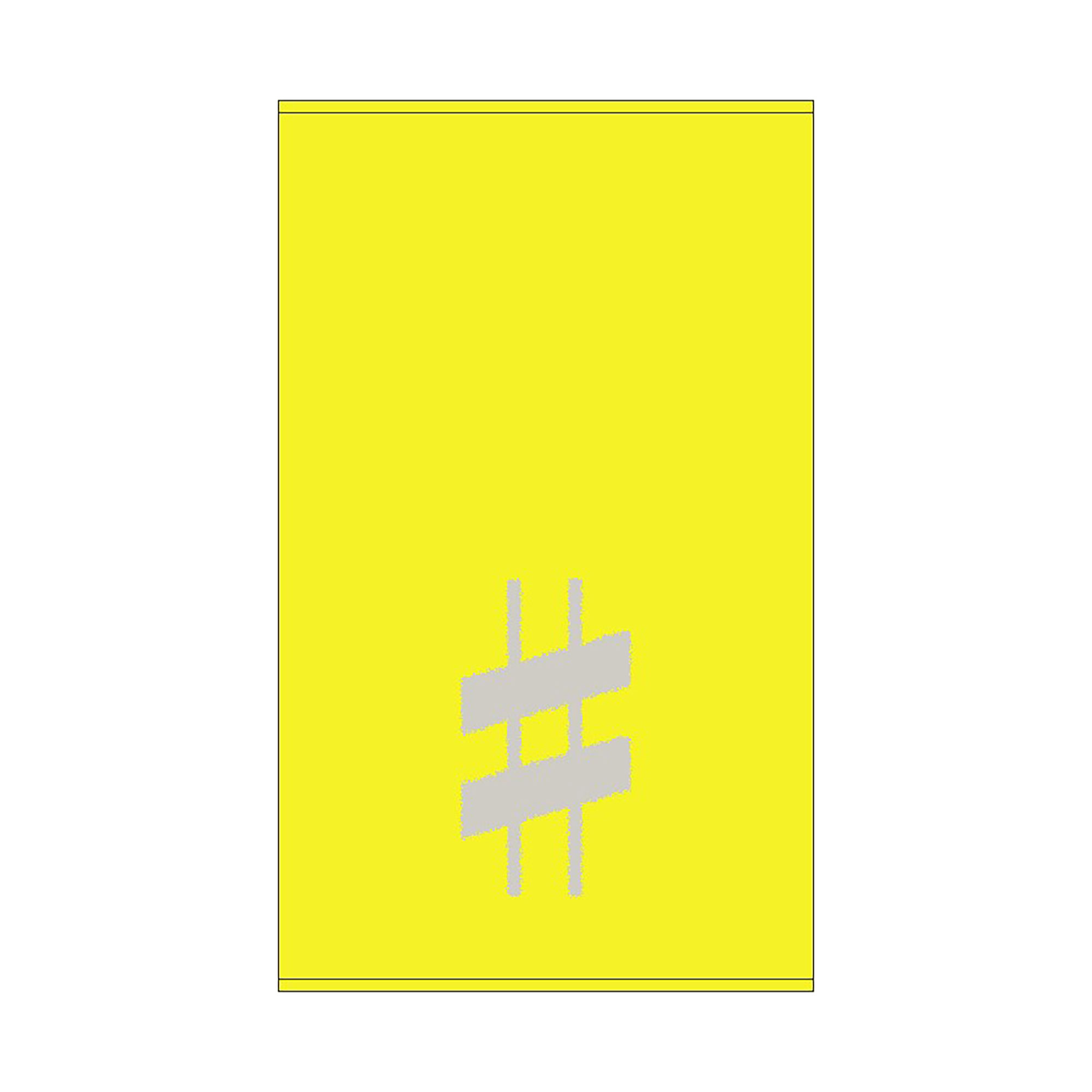 2er Set - Kleines Handtuch mit Buchstabe "#", 2 Farben  
