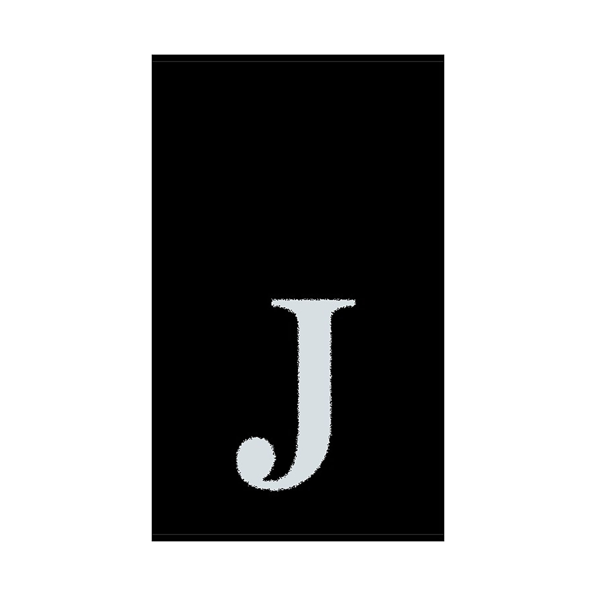 2er Set - Kleines Handtuch mit Buchstabe "J", 2 Farben 