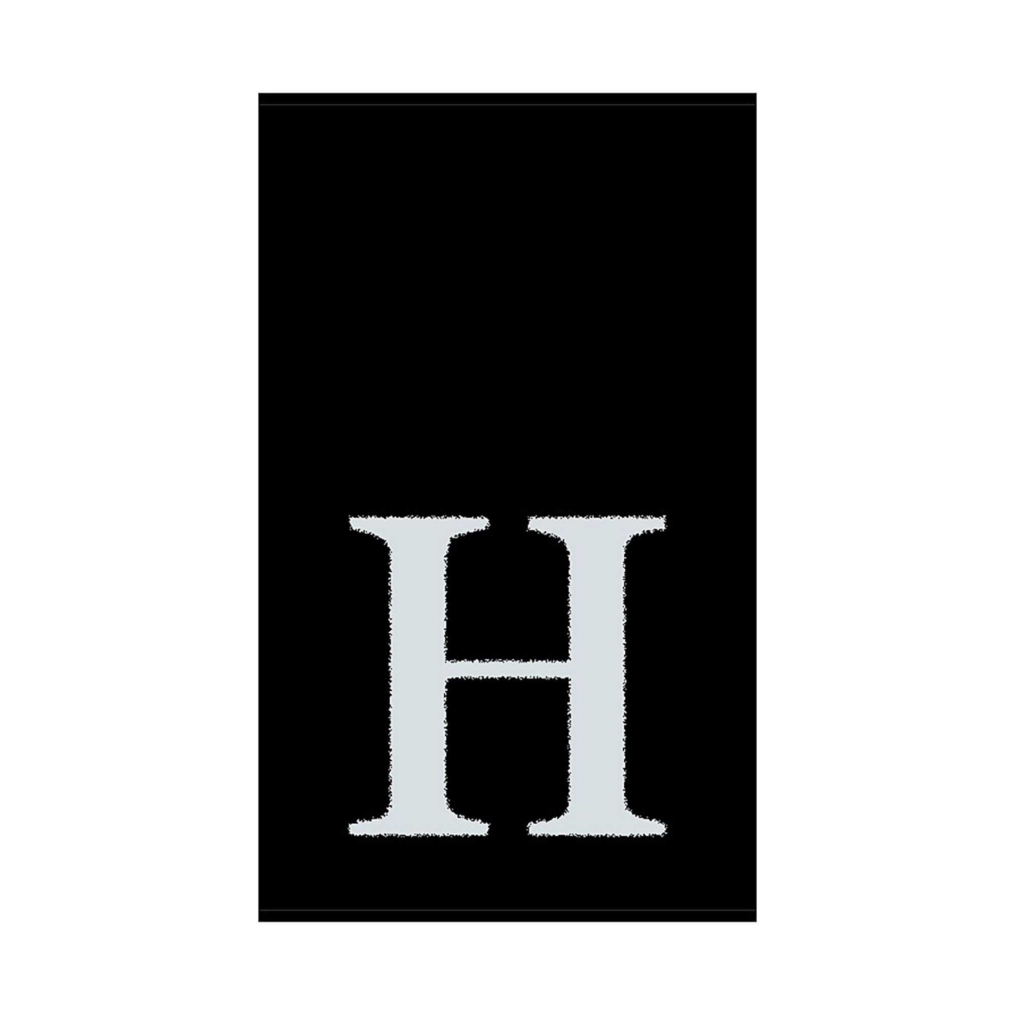 2er Set - Kleines Handtuch mit Buchstabe "H", 2 Farben 