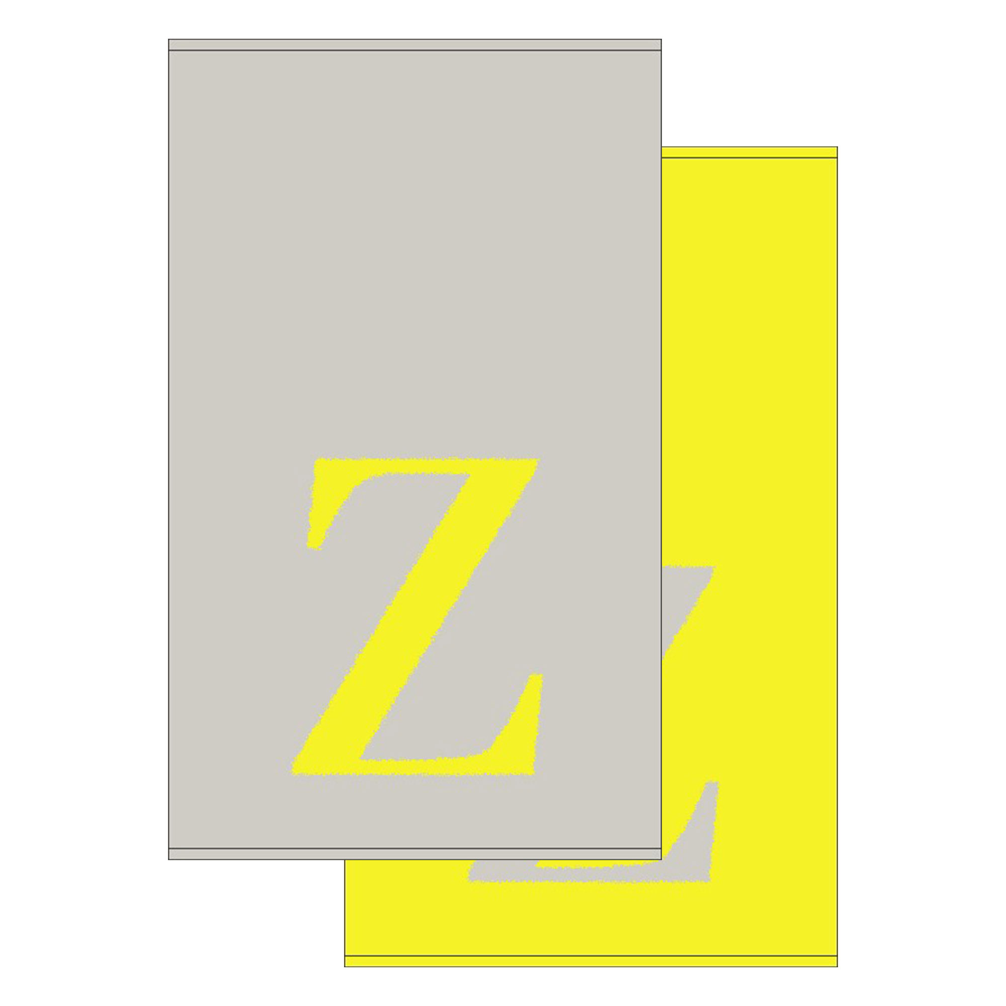 2er Set - Kleines Handtuch mit Buchstabe "Z", 2 Farben  