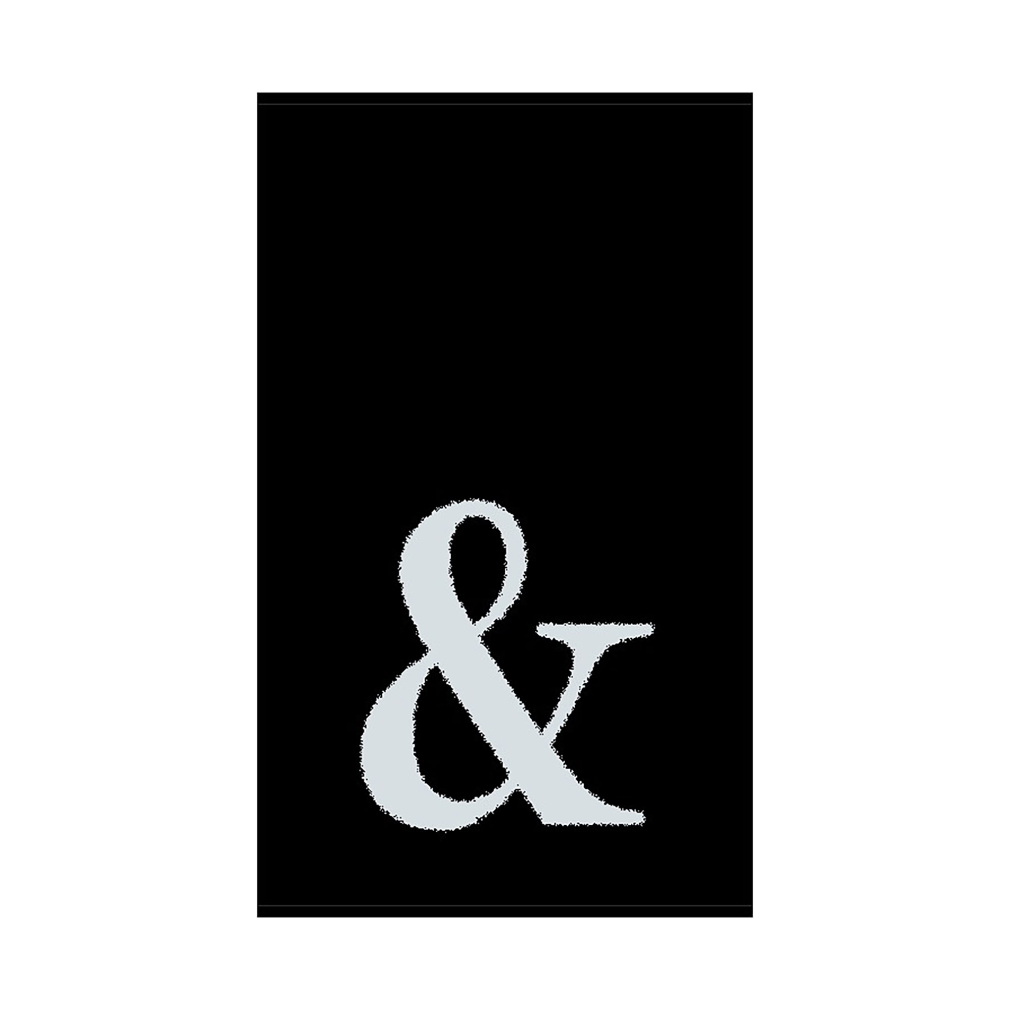 2er Set - Kleines Handtuch mit Buchstabe "&", 2 Farben   