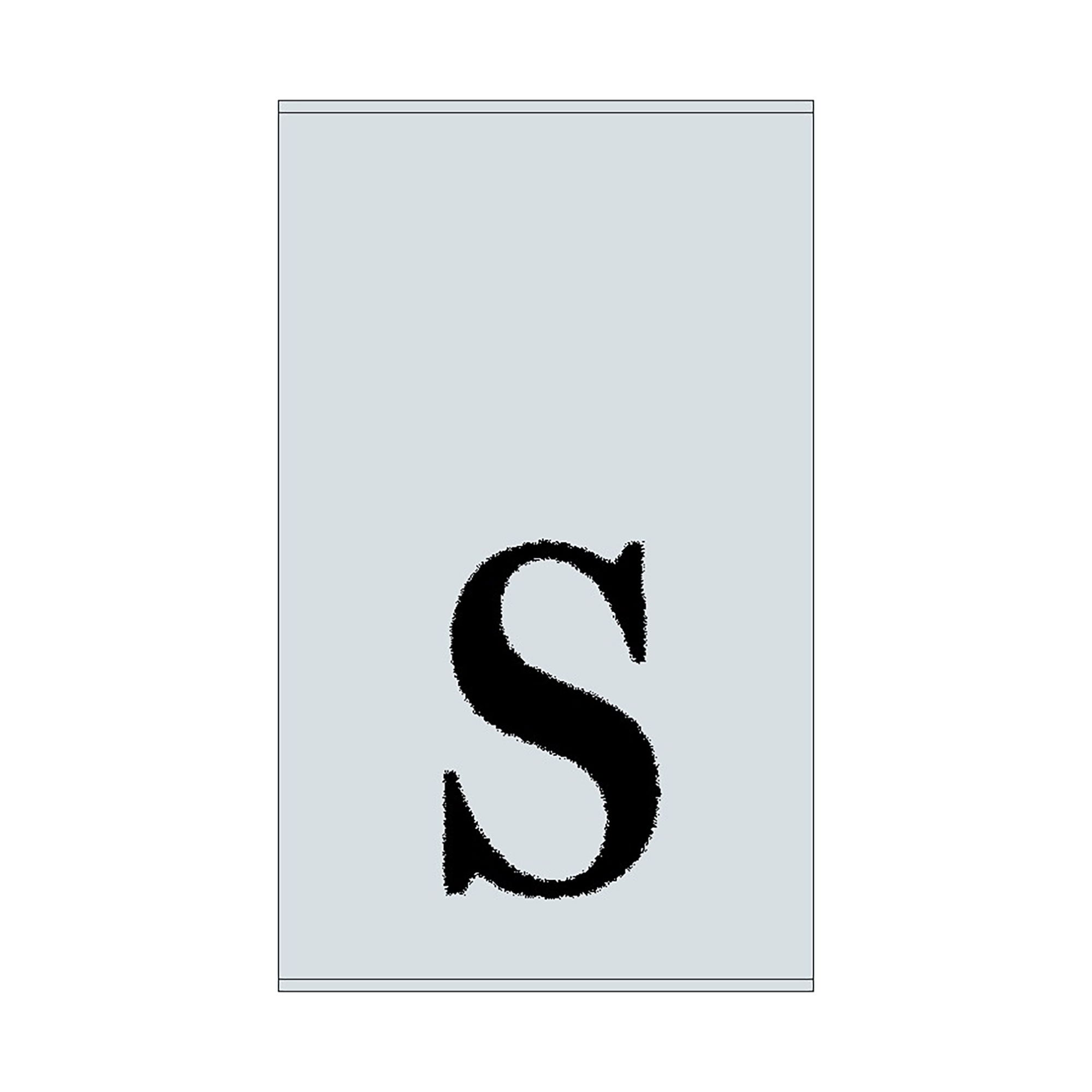 2er Set - Kleines Handtuch mit Buchstabe "S", 2 Farben 