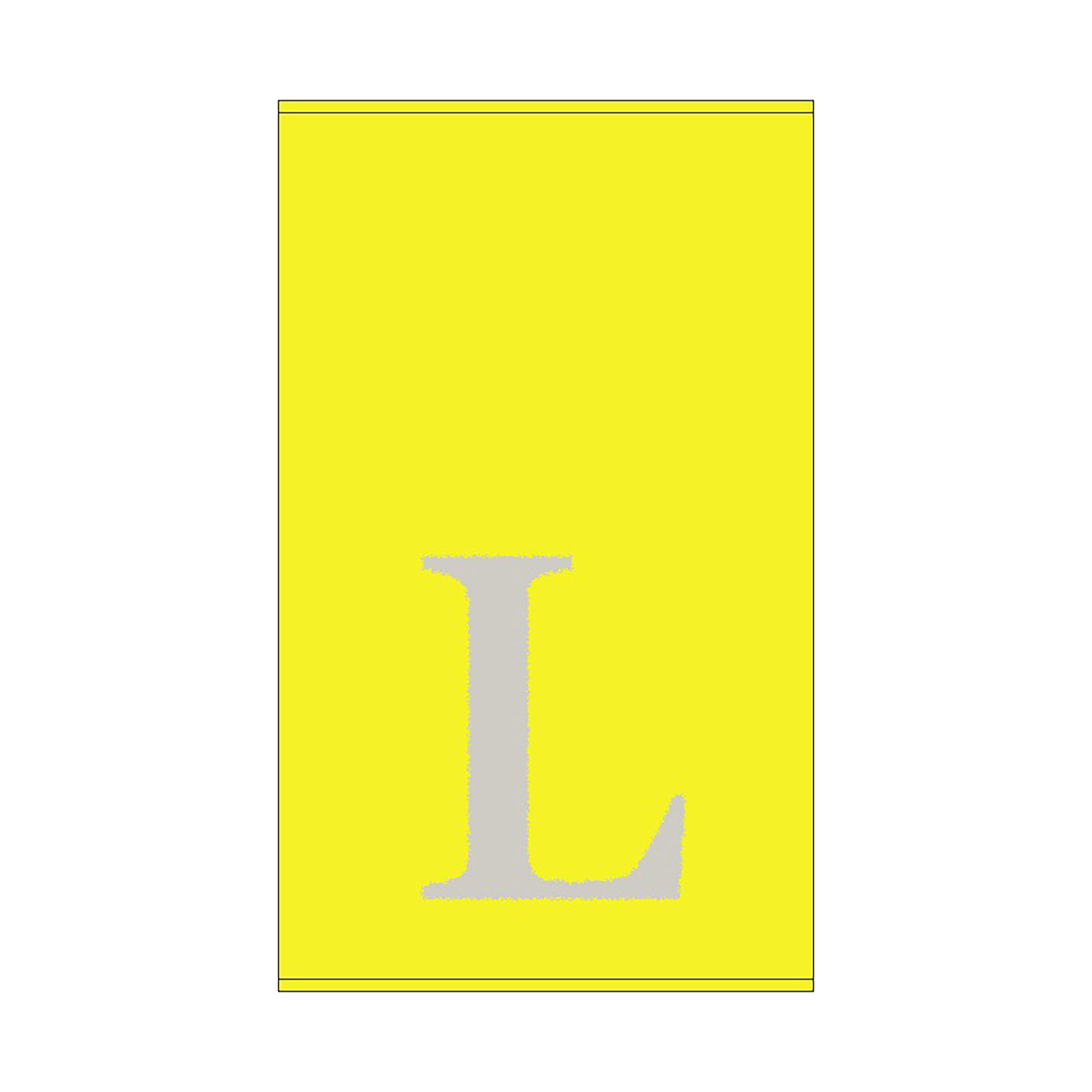 2er Set - Kleines Handtuch mit Buchstabe "L", 2 Farben   