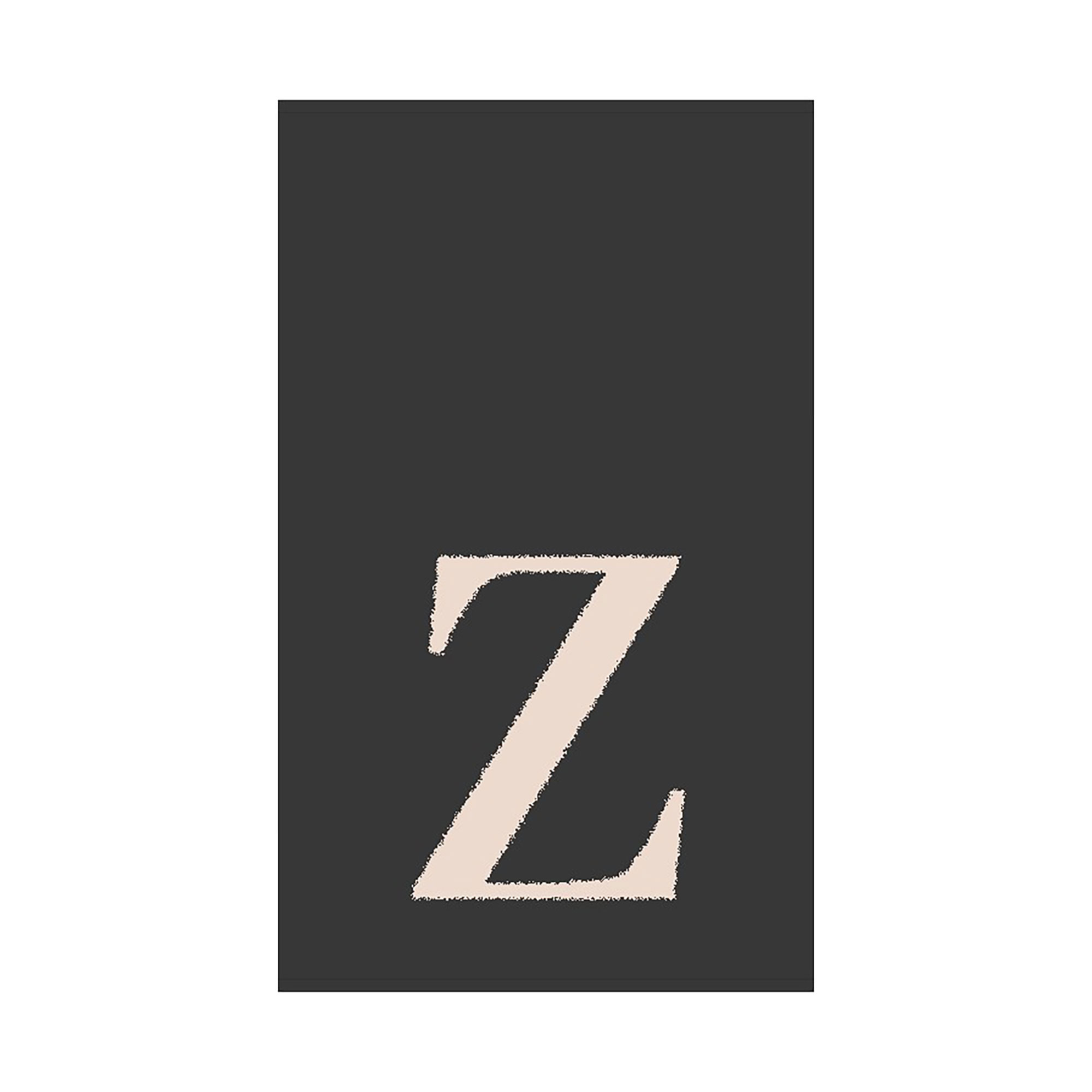 2er Set - Kleines Handtuch mit Buchstabe "Z", 2 Farben  