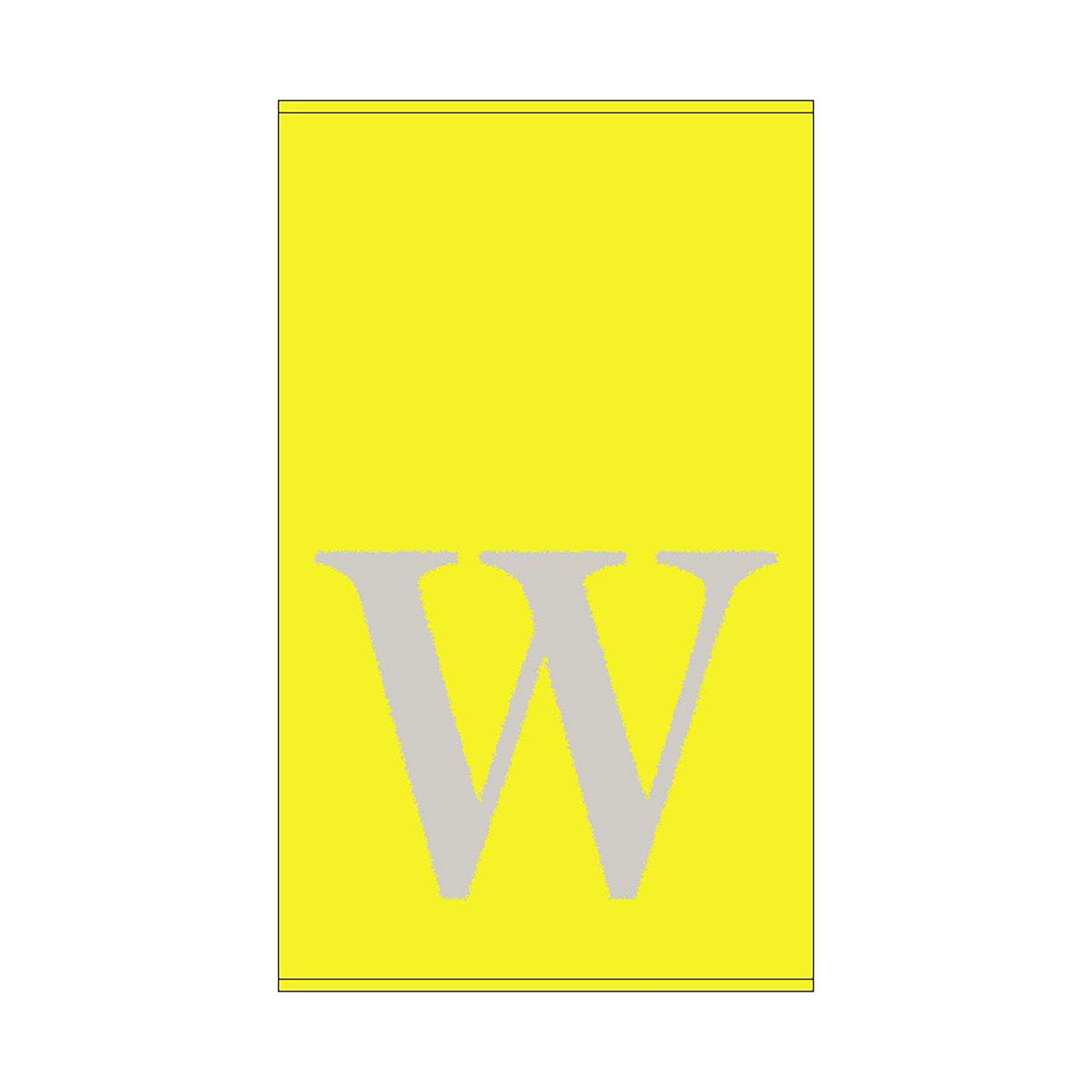 2er Set - Kleines Handtuch mit Buchstabe "W", 2 Farben  