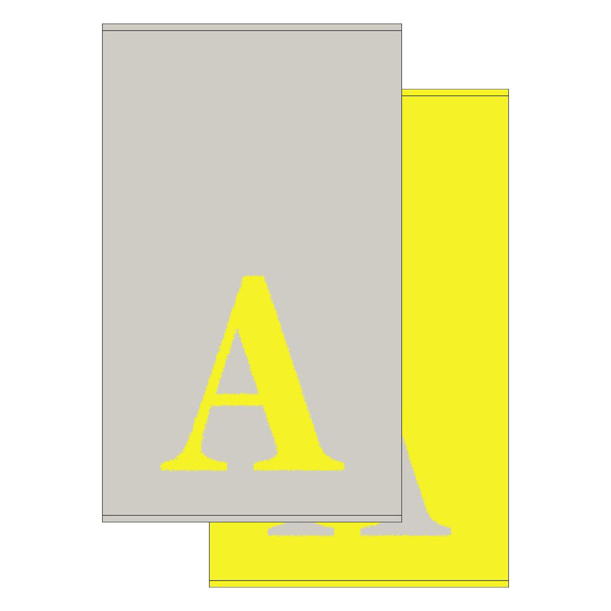 2er Set - Kleines Handtuch mit Buchstabe "A", 2 Farben  
