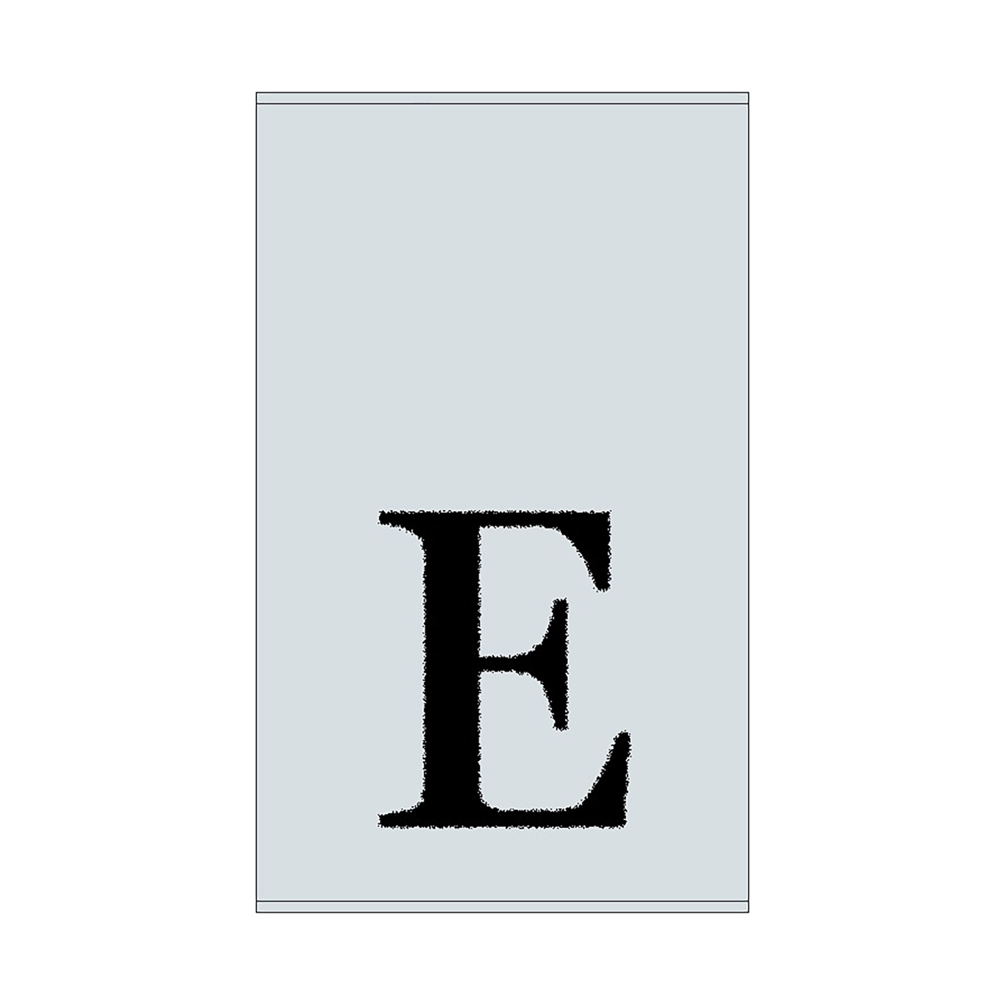 2er Set - Kleines Handtuch mit Buchstabe "E", 2 Farben 