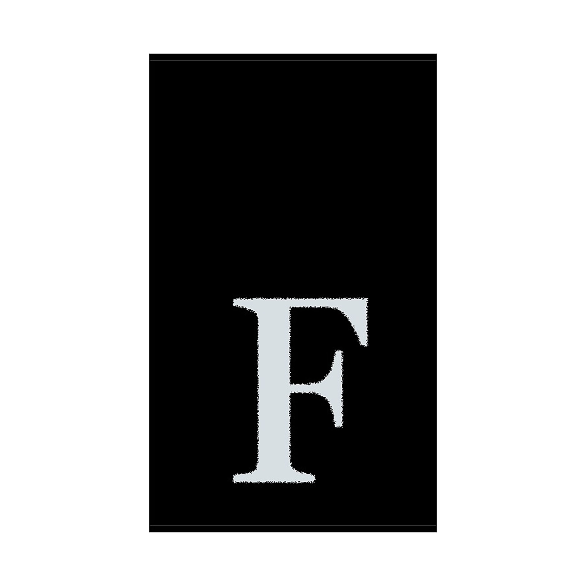 2er Set - Kleines Handtuch mit Buchstabe "F", 2 Farben 