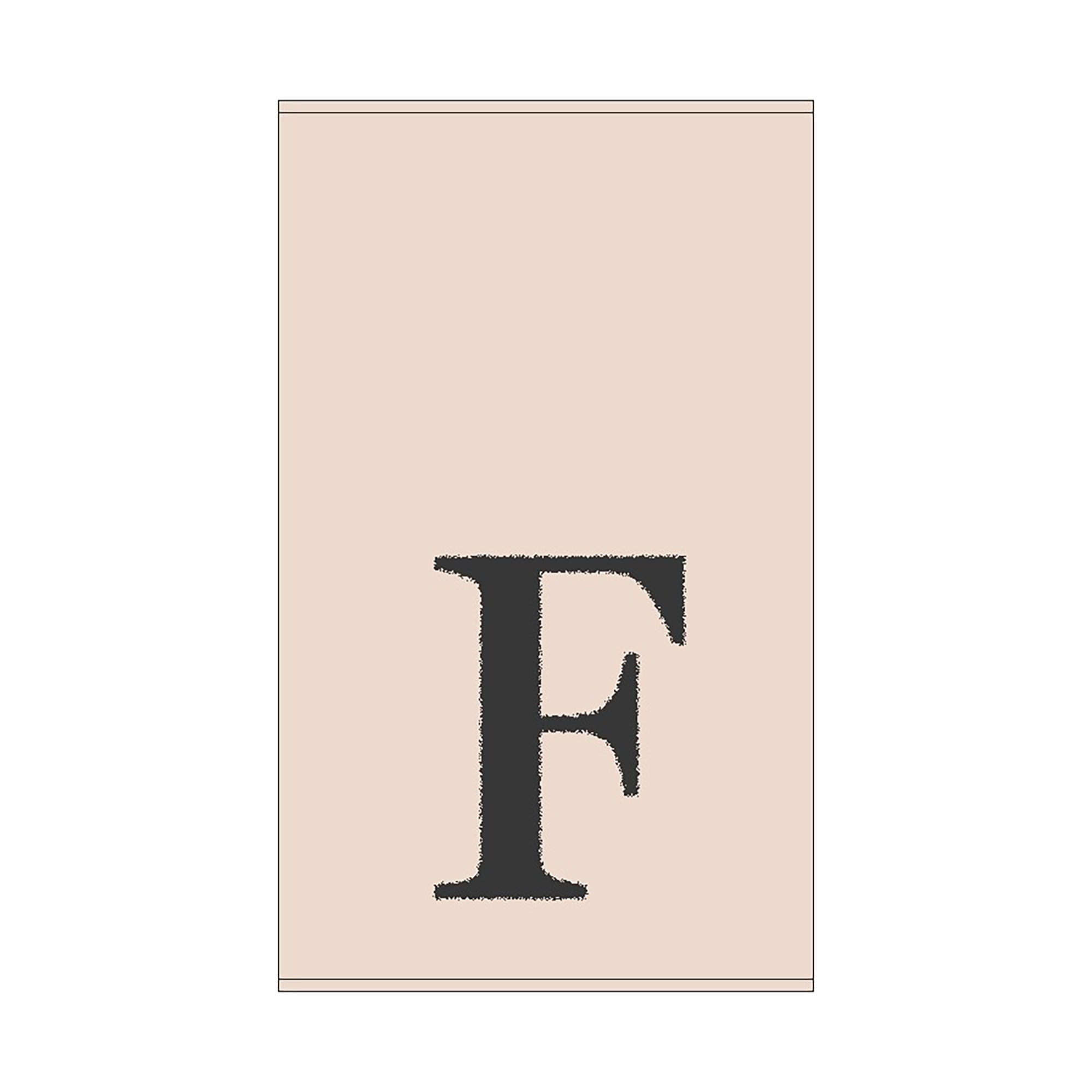 2er Set - Kleines Handtuch mit Buchstabe "F", 2 Farben 2er Set - Kleines Handtuch mit Buchstabe "F", 2 Farben