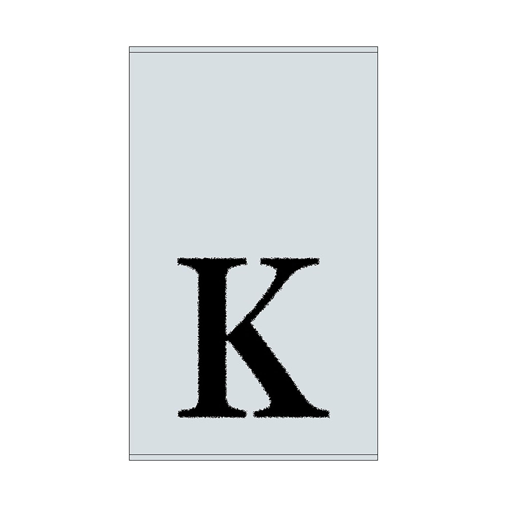 2er Set - Kleines Handtuch mit Buchstabe "K", 2 Farben  