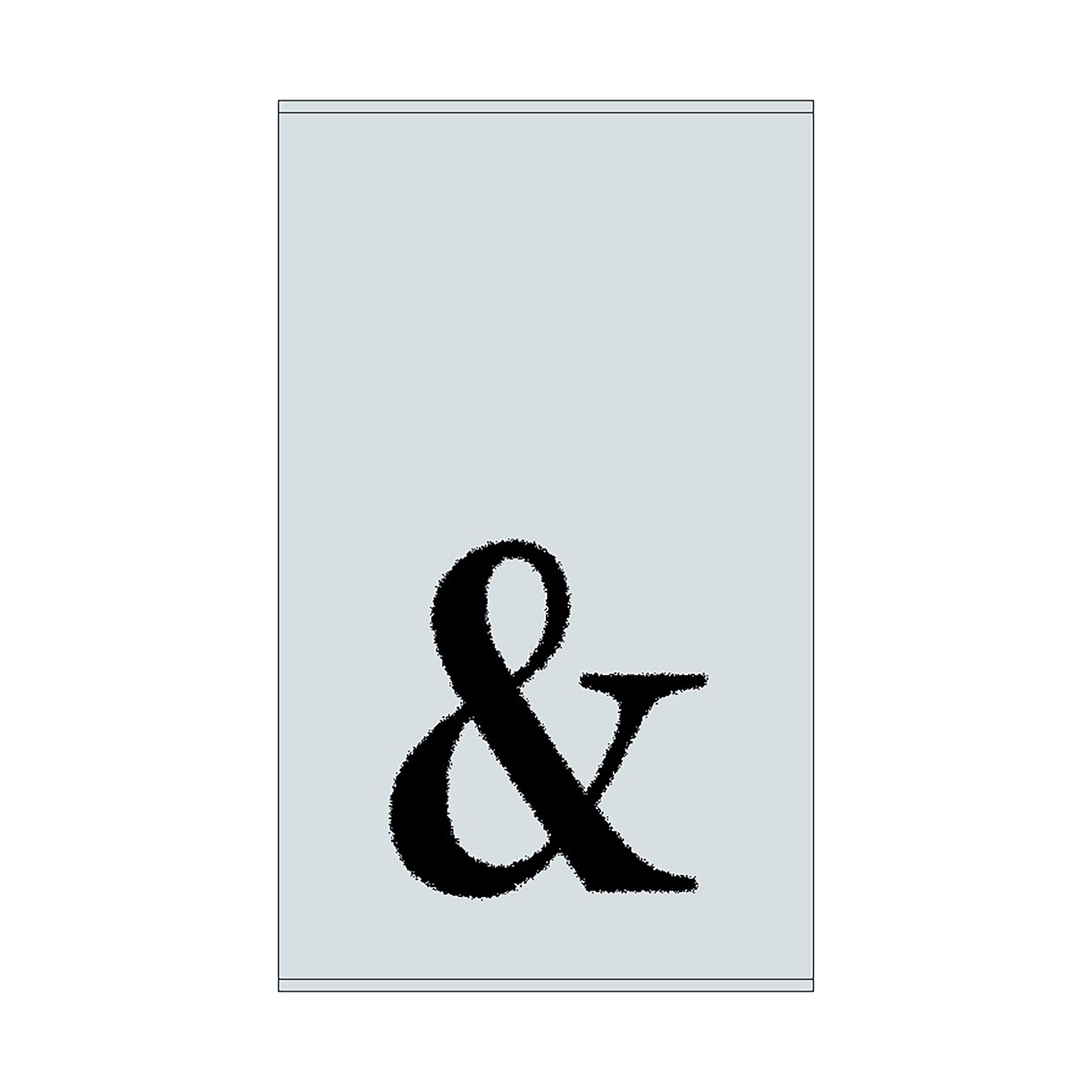 2er Set - Kleines Handtuch mit Buchstabe "&", 2 Farben 2er Set - Kleines Handtuch mit Buchstabe "&", 2 Farben