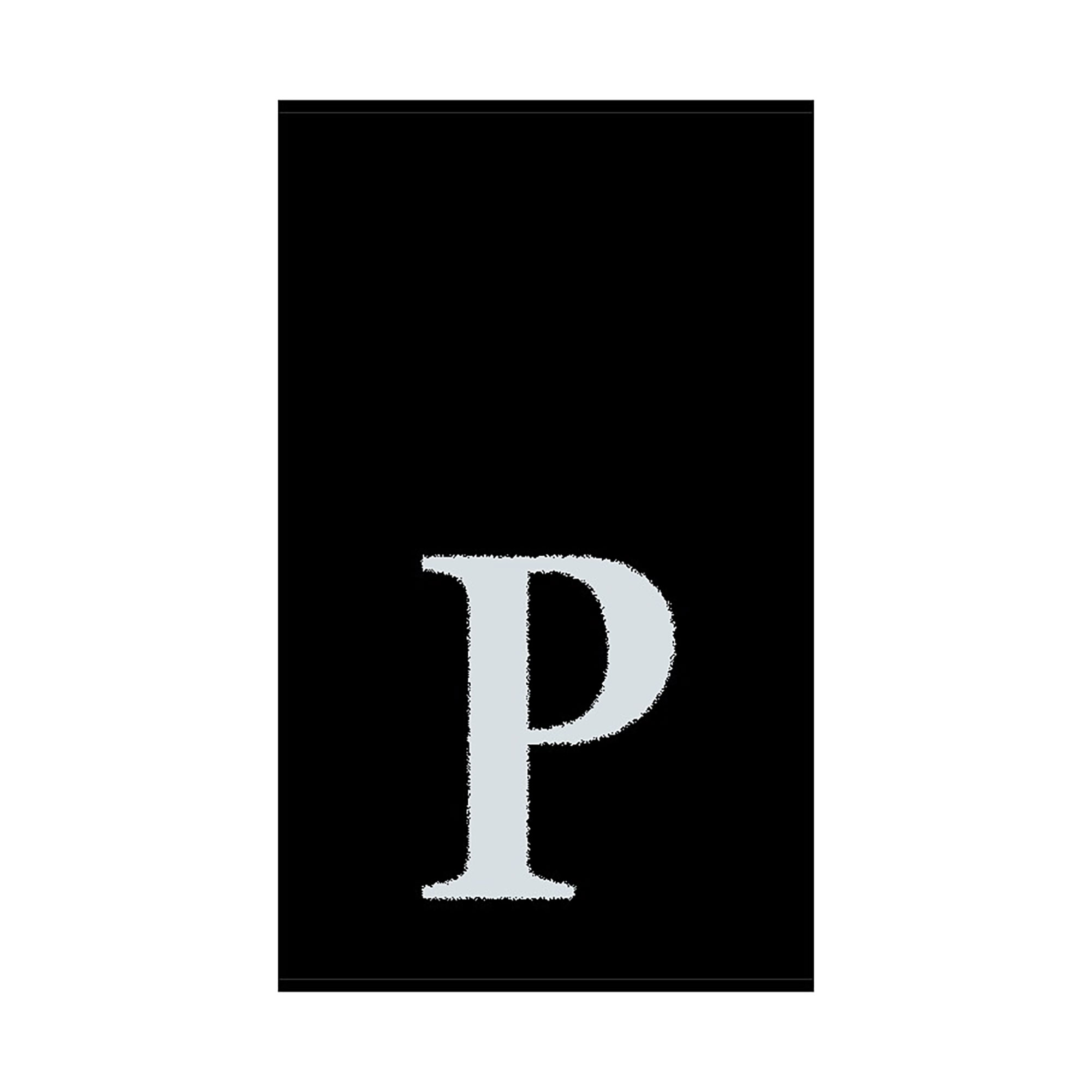 2er Set - Kleines Handtuch mit Buchstabe "P", 2 Farben   