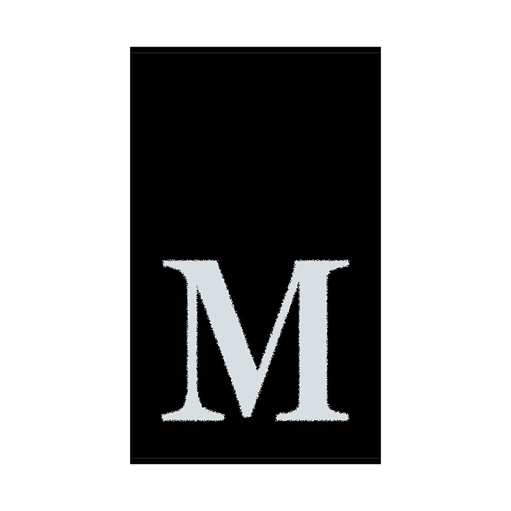 2er Set - Kleines Handtuch mit Buchstabe "M", 2 Farben 