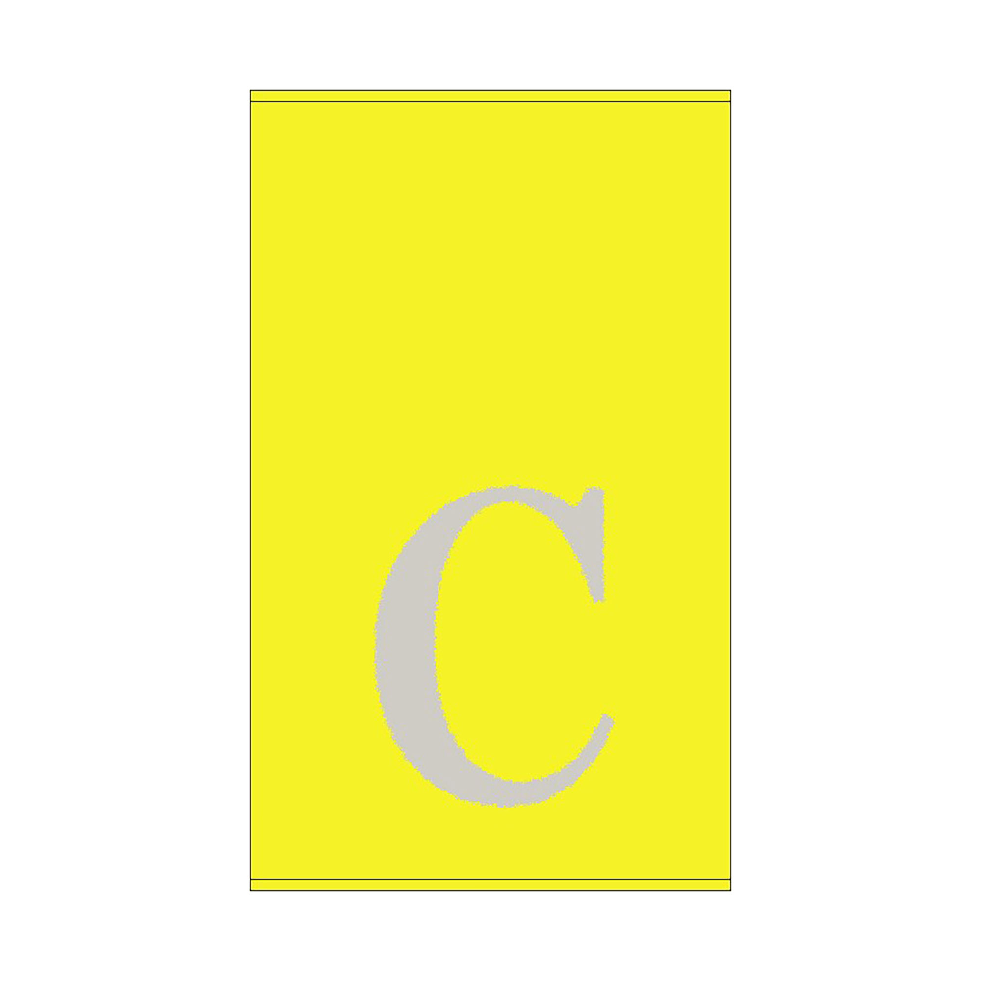 2er Set - Kleines Handtuch mit Buchstabe "C", 2 Farben 