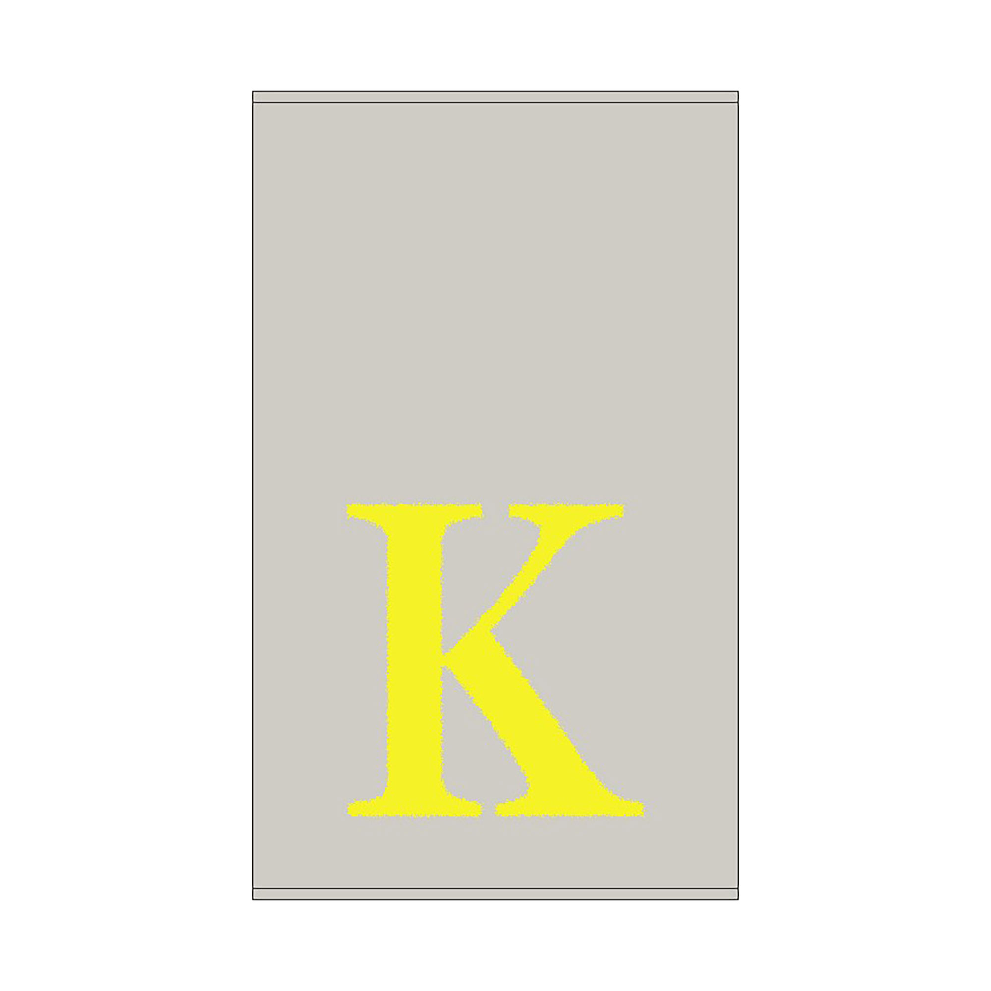 2er Set - Kleines Handtuch mit Buchstabe "K", 2 Farben 2er Set - Kleines Handtuch mit Buchstabe "K", 2 Farben