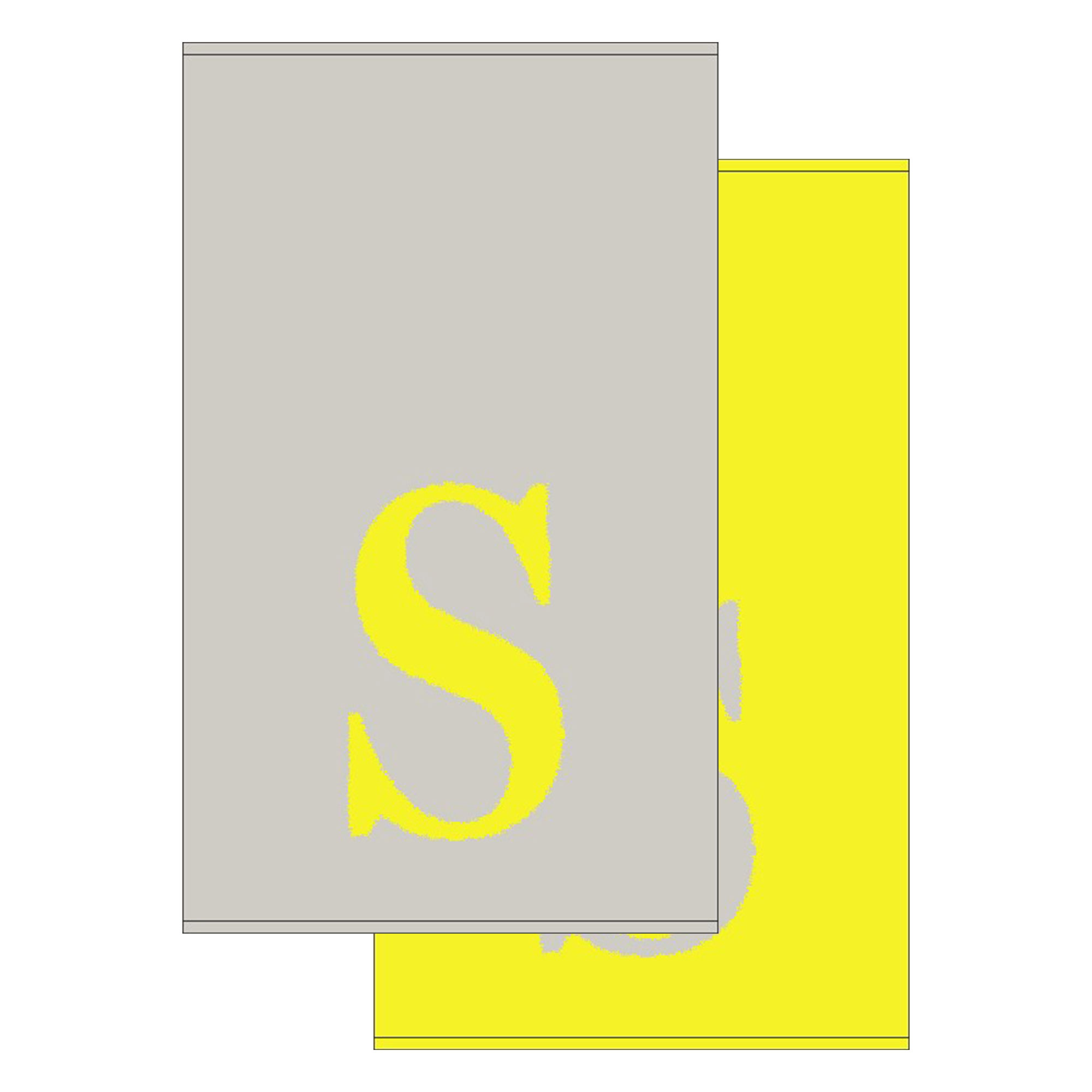 2er Set - Kleines Handtuch mit Buchstabe "S", 2 Farben 2er Set - Kleines Handtuch mit Buchstabe "S", 2 Farben