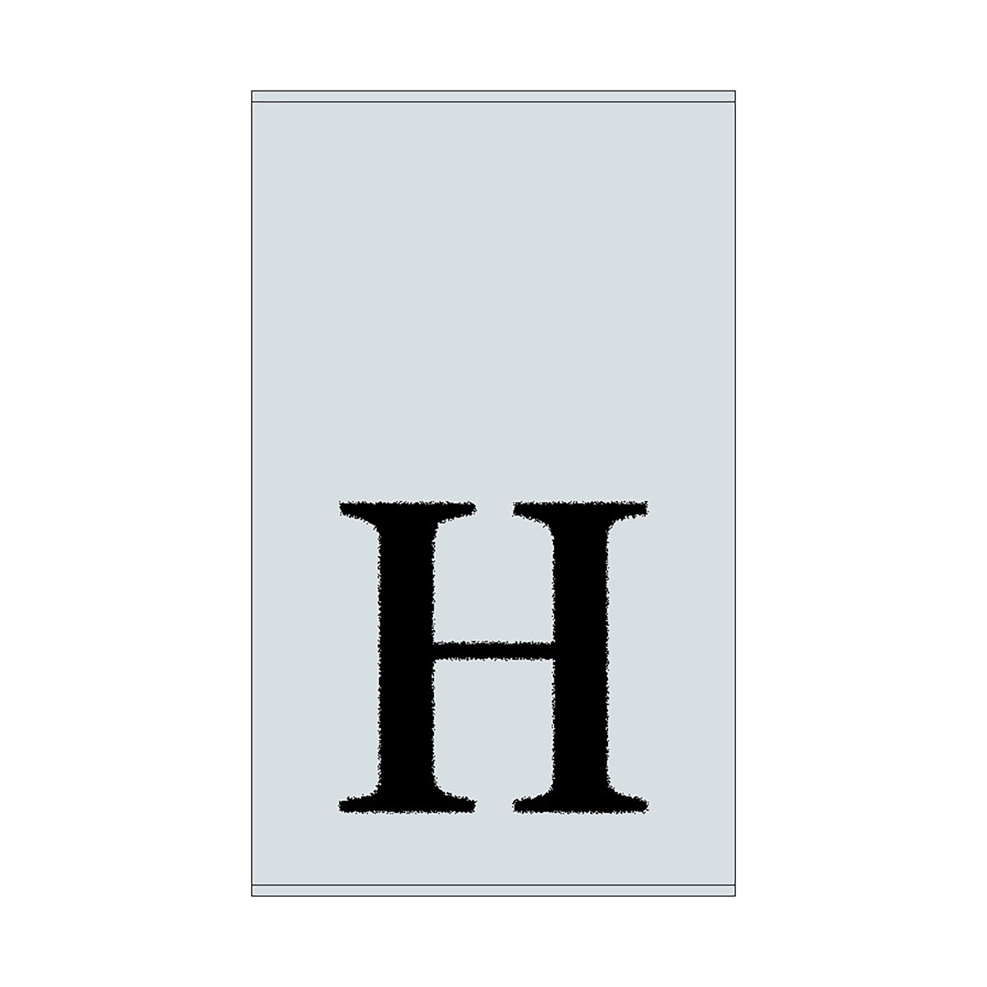 2er Set - Kleines Handtuch mit Buchstabe "H", 2 Farben 2er Set - Kleines Handtuch mit Buchstabe "H", 2 Farben