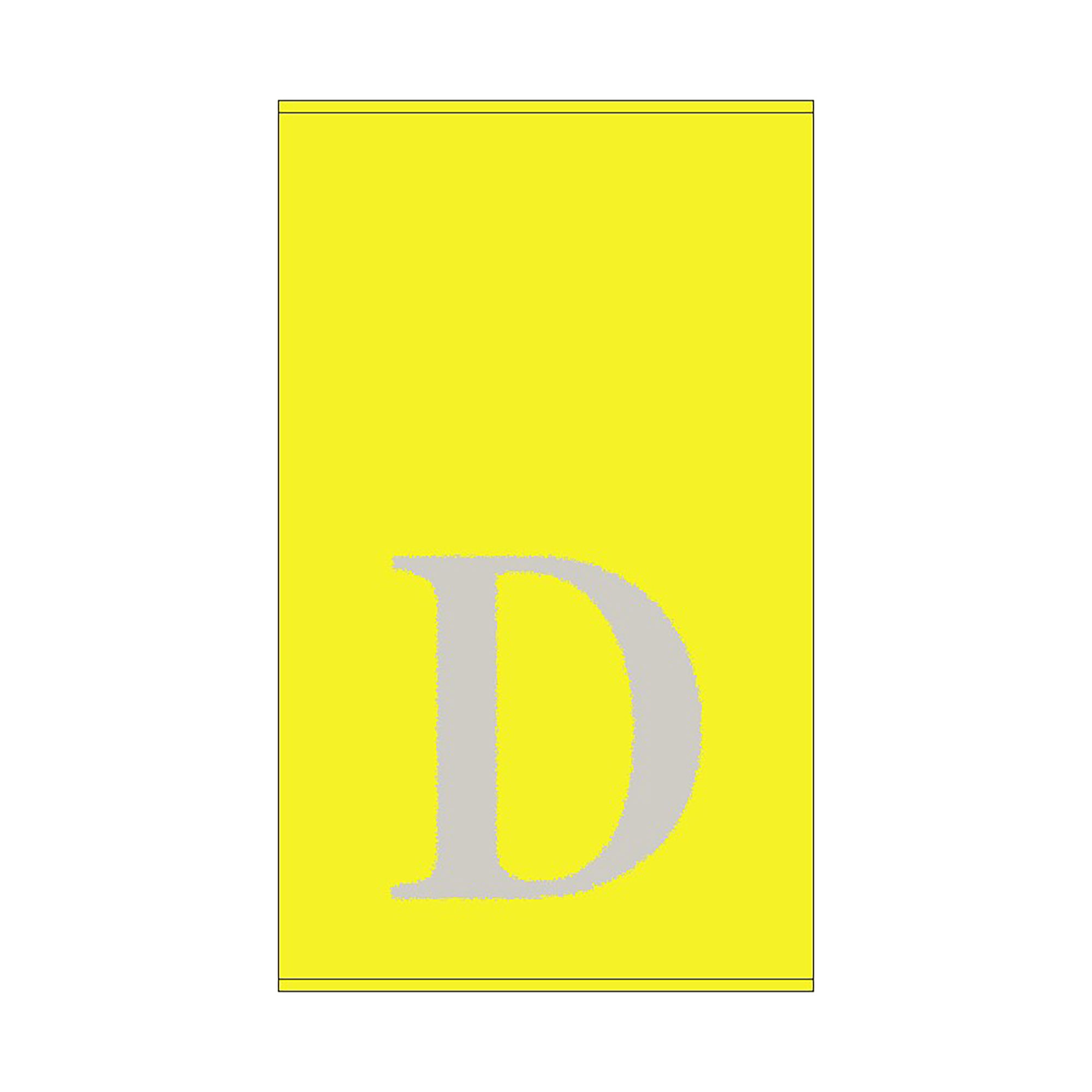 2er Set - Kleines Handtuch mit Buchstabe "D", 2 Farben 