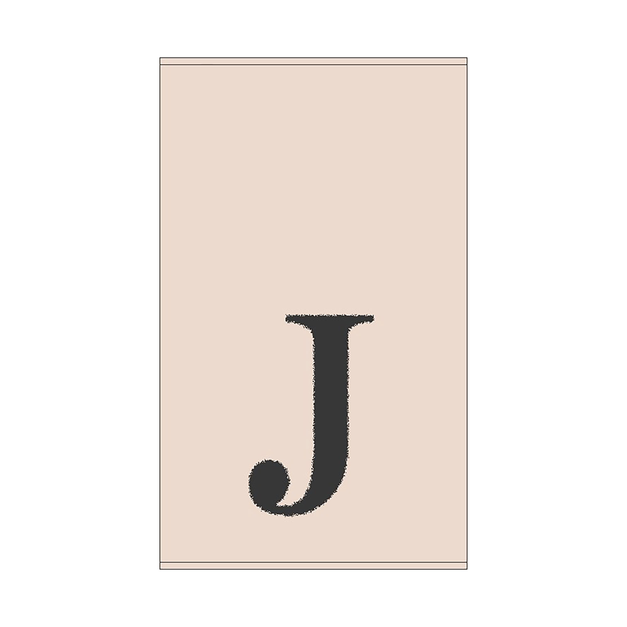 2er Set - Kleines Handtuch mit Buchstabe "J", 2 Farben 2er Set - Kleines Handtuch mit Buchstabe "J", 2 Farben